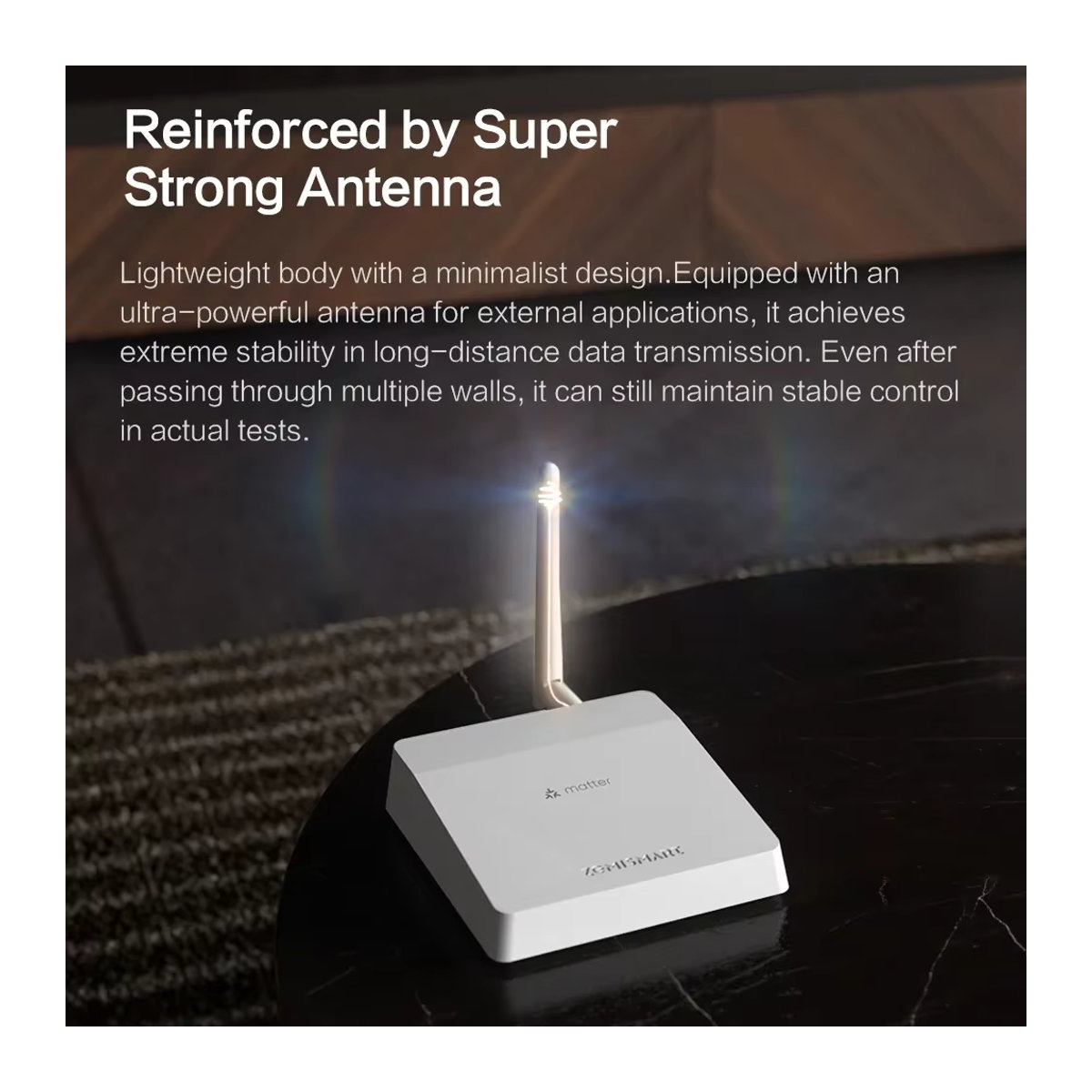 Zemismart Matter Zigbee Hub M6 Home Bridge Gateway mit externer Antenne in Weiß - Bild 4
