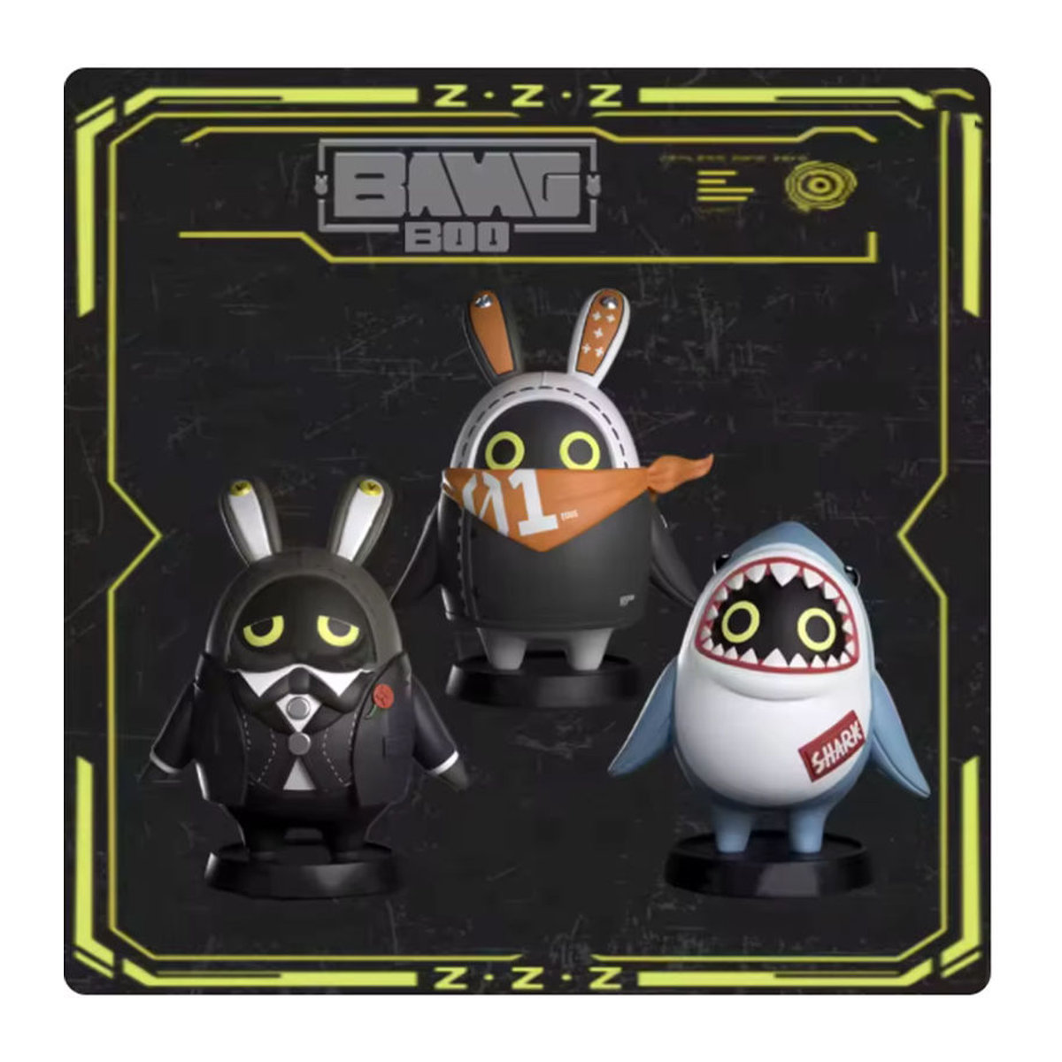 Zenless Zone Zero Bangboo Figur Sharkboo Amillion aus PVC als mehrfarbiges Cartoon-Ornament von Bandai - Bild 3