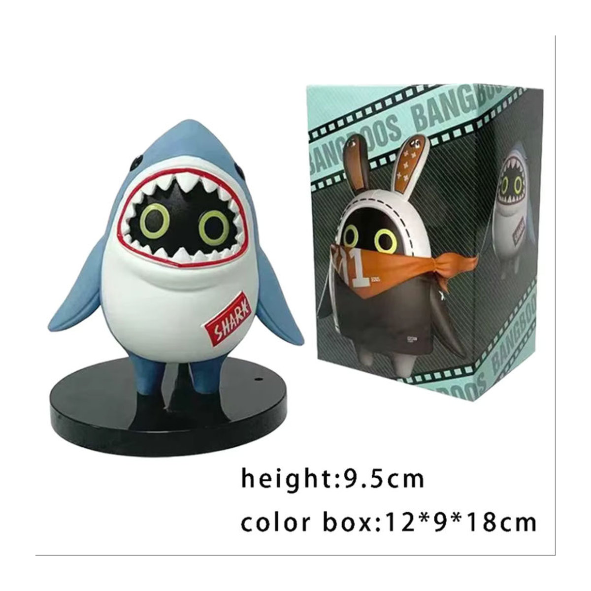 Zenless Zone Zero Bangboo Figur Sharkboo Amillion aus PVC als mehrfarbiges Cartoon-Ornament von Bandai - Bild 5