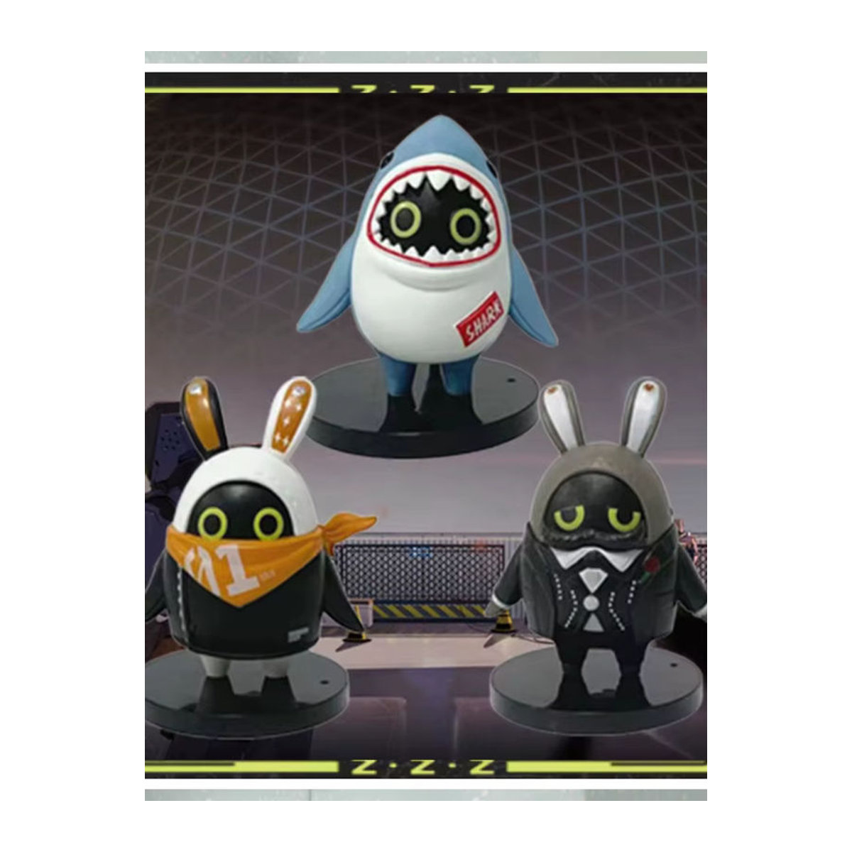 Zenless Zone Zero Bangboo Figur Sharkboo Amillion aus PVC als mehrfarbiges Cartoon-Ornament von Bandai - Bild 6