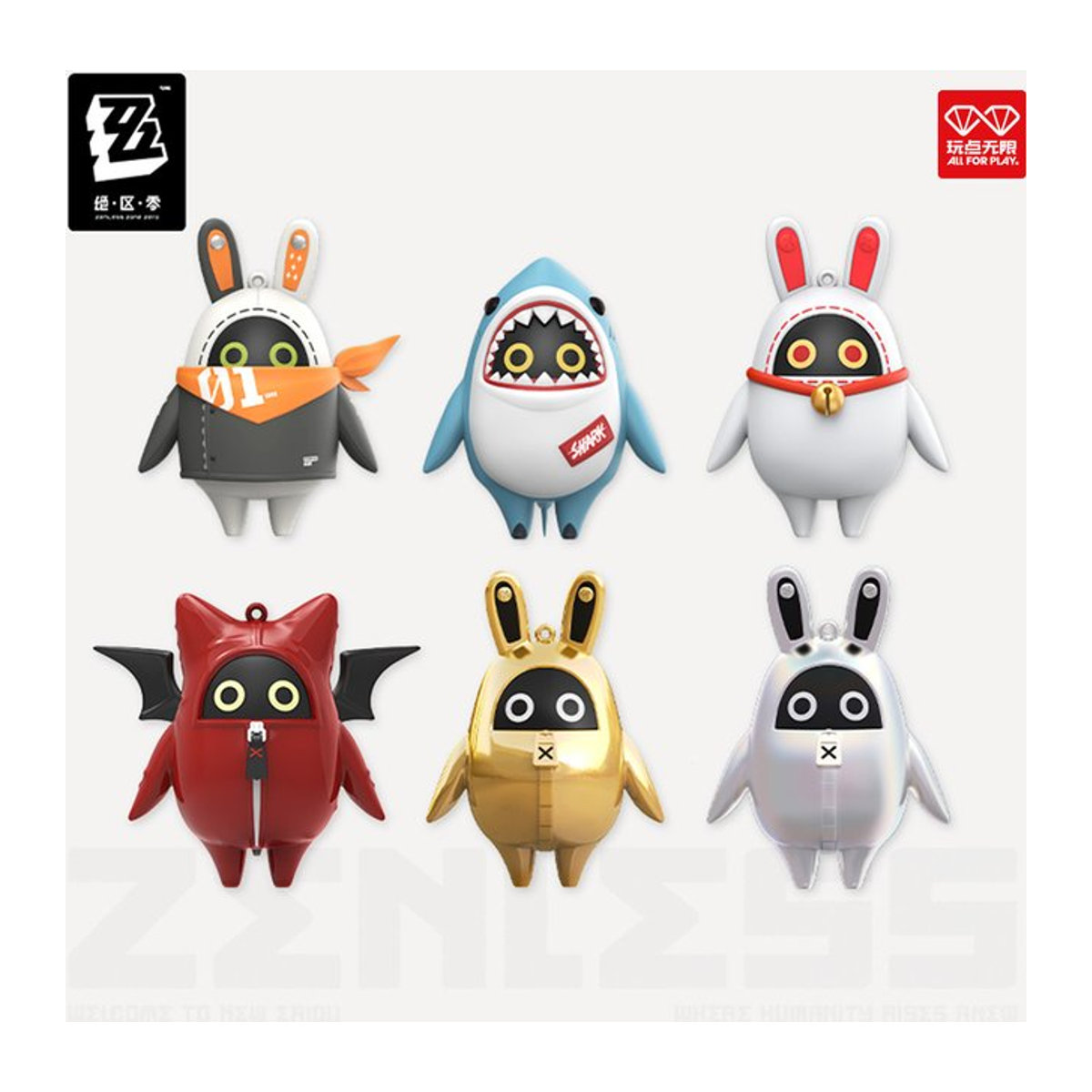 Zenless Zone Zero Bangboo Standee Mystery Blind Box von Bandai als mehrfarbige Anime-Figuren Sammelornamente aus Kunststoff - Bild 1