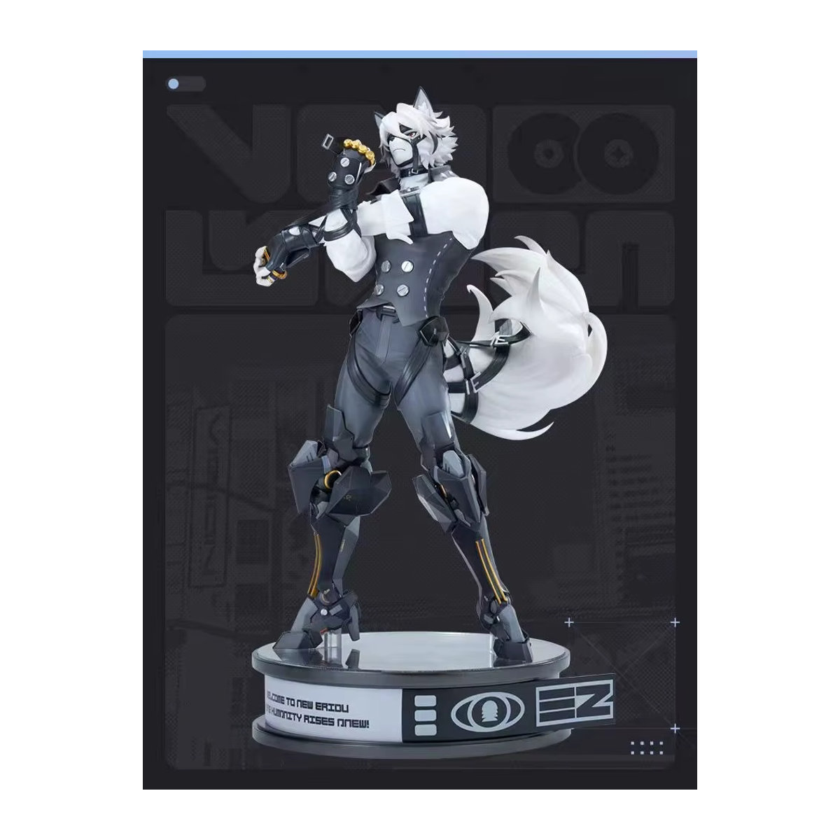 Zenless Zone Zero Lycaon Actionfigur als Anime Statue in Weiß - Bild 4