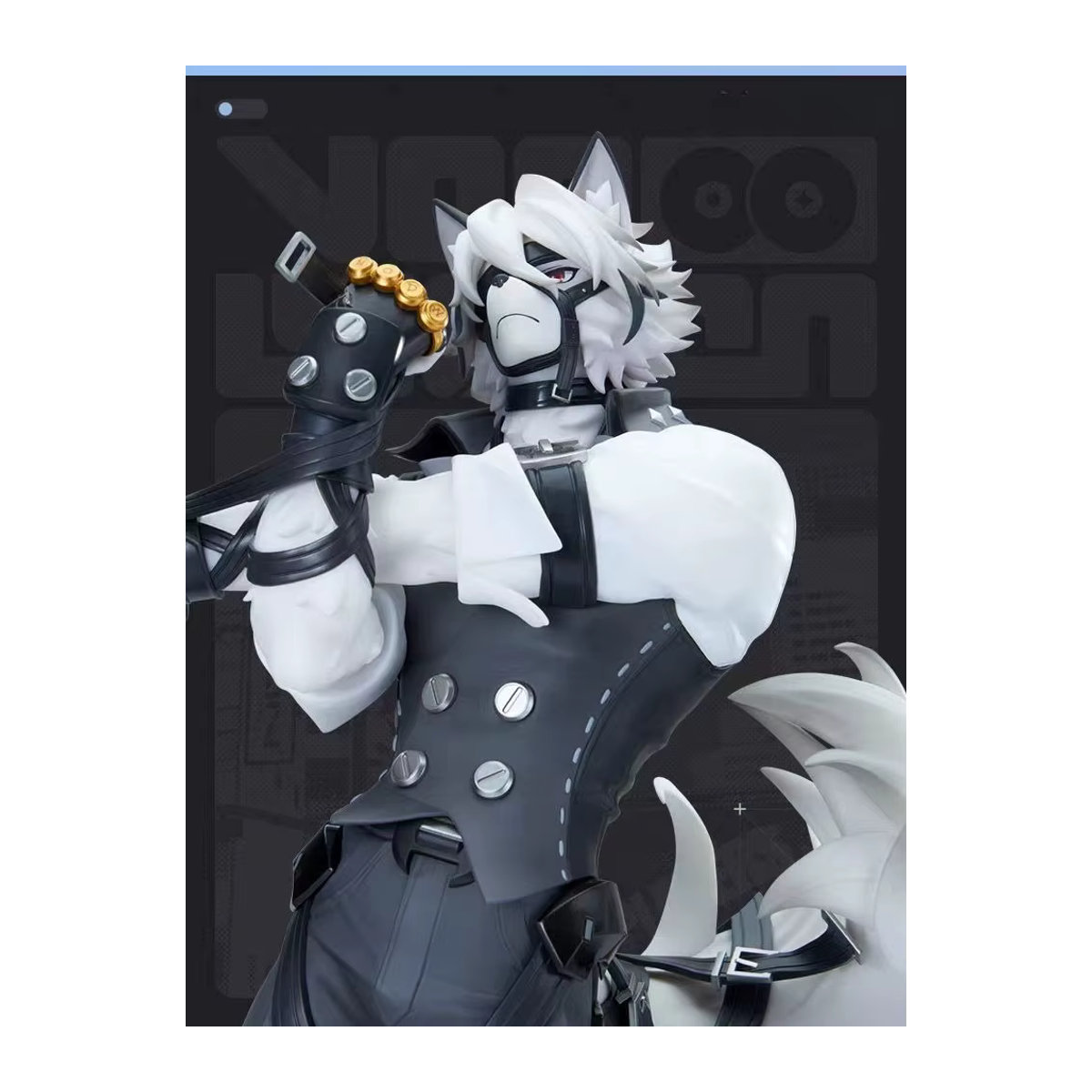 Zenless Zone Zero Lycaon Actionfigur als Anime Statue in Weiß - Bild 5