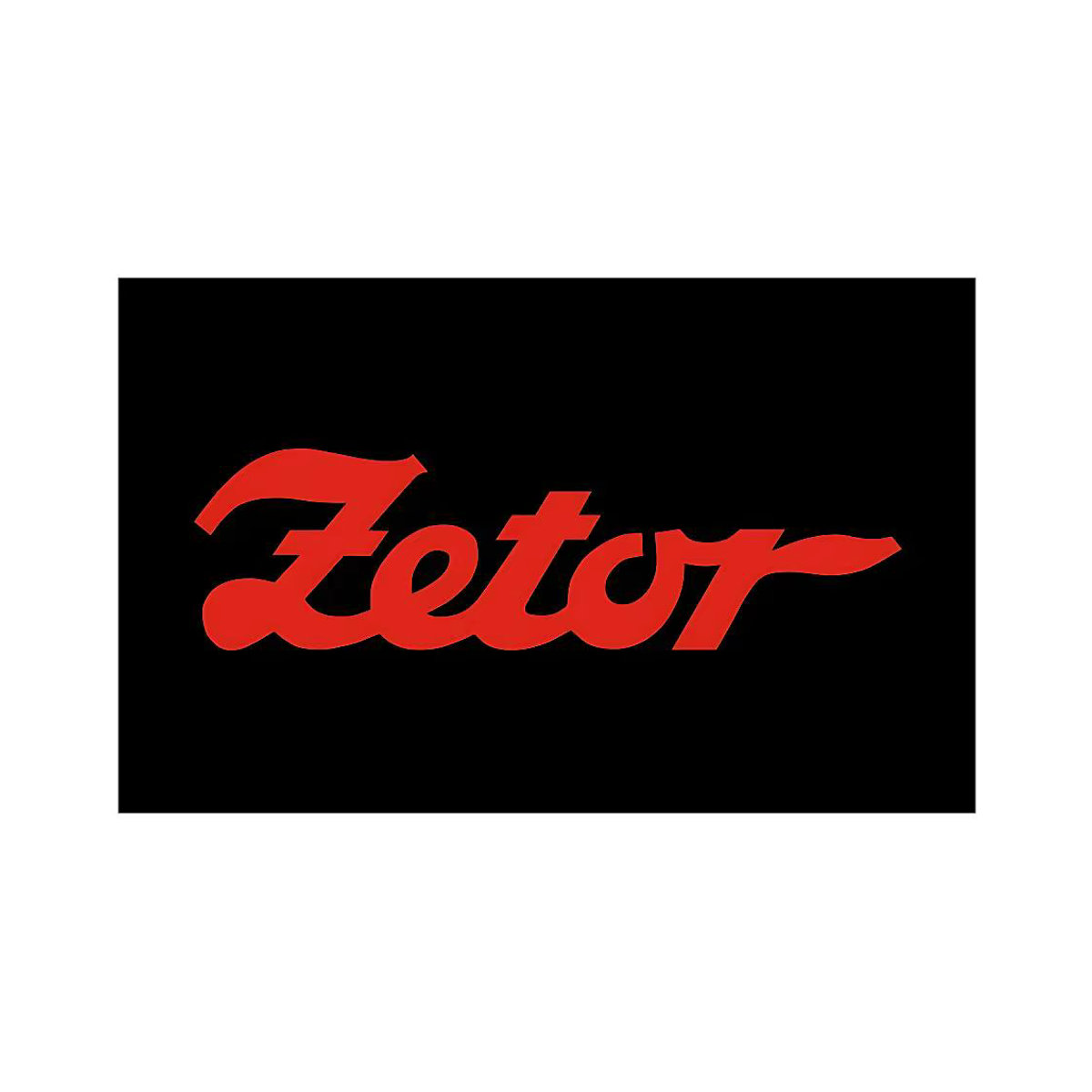 Zetors Traktor-Flagge als hängende Textil-Dekoration in Schwarz für dein Zuhause oder Outdoor - Bild 6