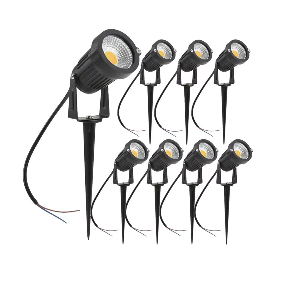 Zhengde Lighting LED Garten Wegeleuchte IP65 Wasserdicht in Schwarz oder Rot - Bild 1