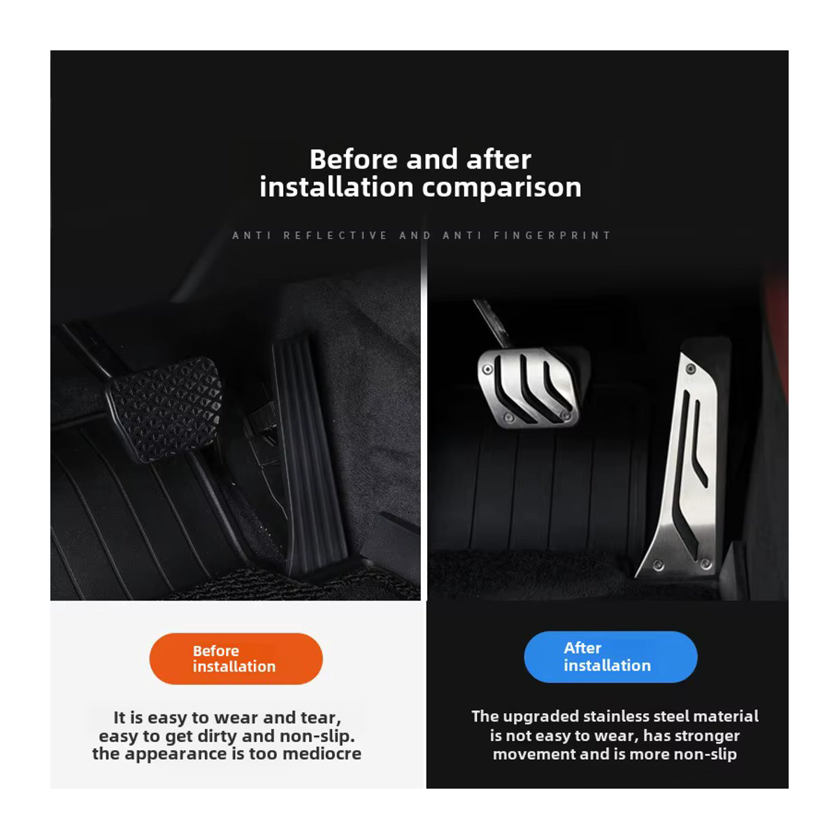 Zhengyuhan Auto Fußpedal-Set aus Metall für BMW 1 2 3 4 Serie M3 M4 E87 E90 F20 F21 F30 F32 F36 F80 F82 in Silber - Bild 2