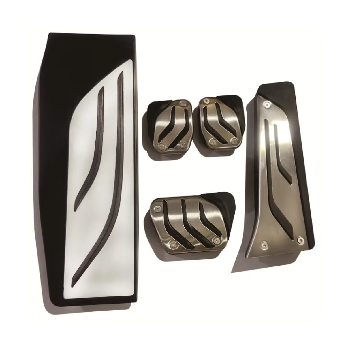 Zhengyuhan Auto Fußpedal-Set aus Metall für BMW 1 2 3 4 Serie M3 M4 E87 E90 F20 F21 F30 F32 F36 F80 F82 in Silber - Bild 4