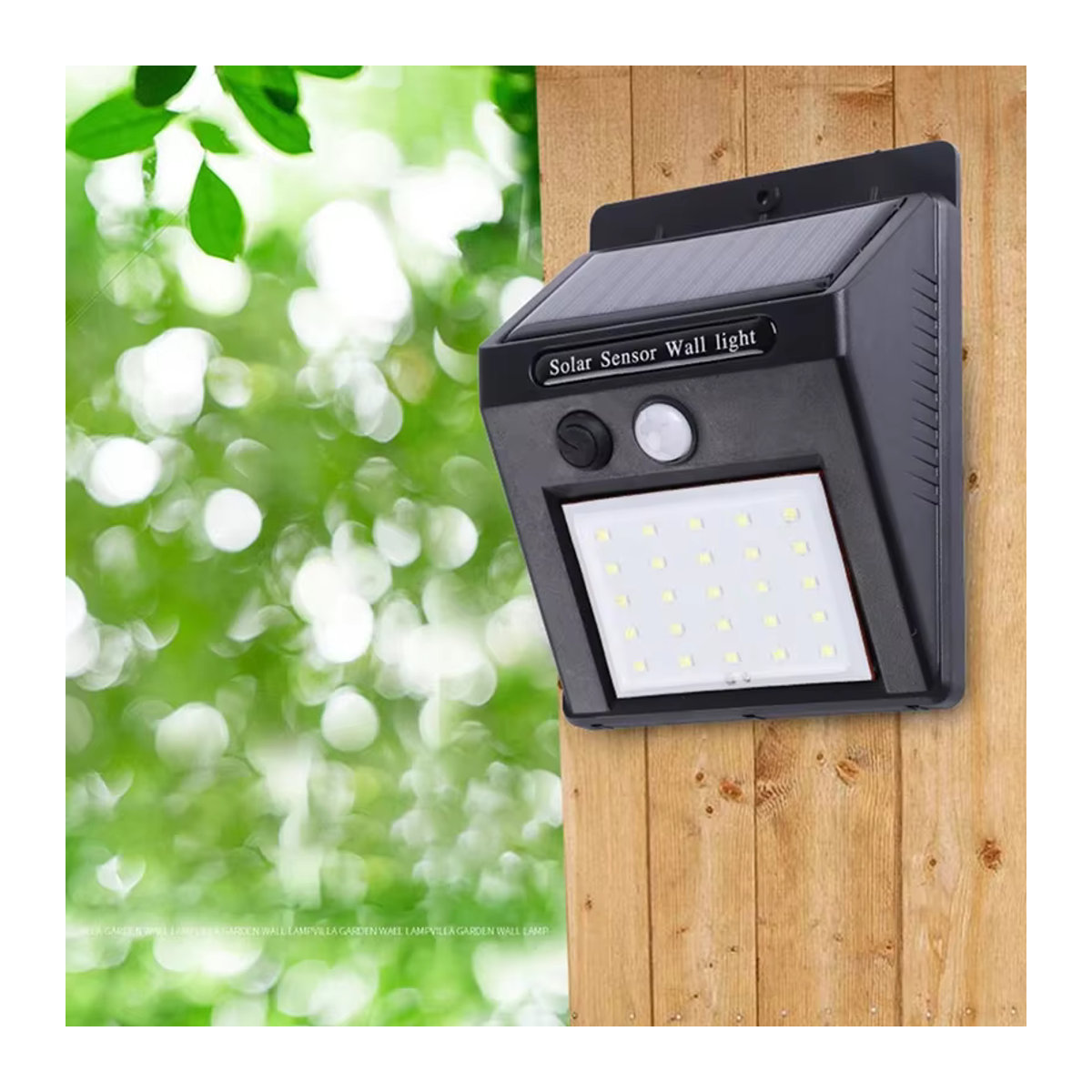 ZHIYU LED Solar-Wandleuchte in Schwarz mit Bewegungssensor und 3 Modi für Garten und Veranda - Bild 3