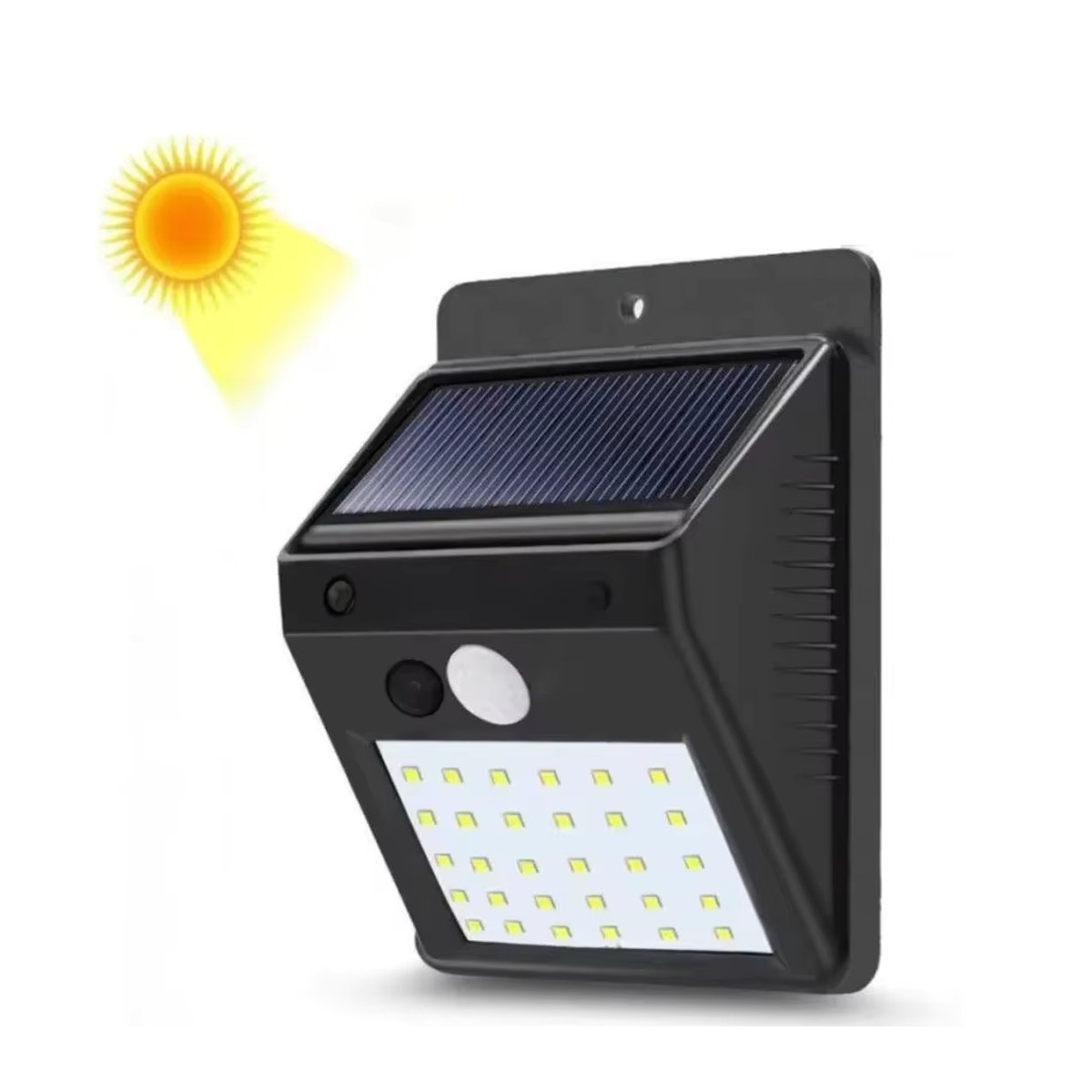 ZHIYU LED Solar-Wandleuchte in Schwarz mit Bewegungssensor und 3 Modi für Garten und Veranda - Bild 7