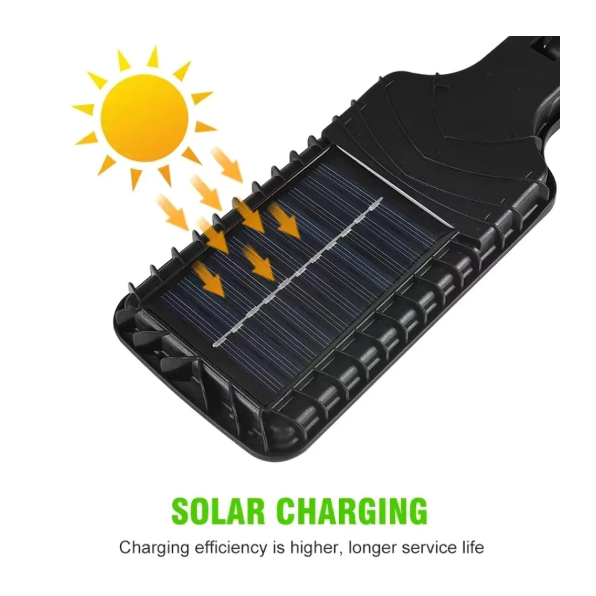 ZHIYU Solar LED Wandleuchte 616 mit 72 COB LEDs, Schwarz, Drahtlose Außenlampe mit PIR Bewegungssensor und 3 Modi für Garten und Hof - Bild 5