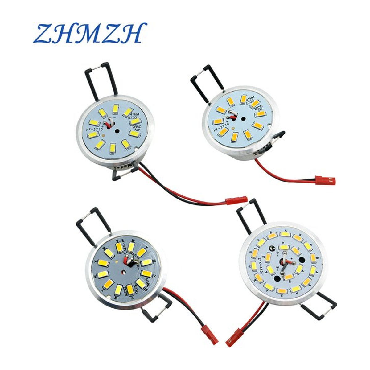 ZHMZH LED Einbaustrahler aus Aluminium in Silber, minimalistisches LED Downlight Panel mit Maisbirne - Bild 1