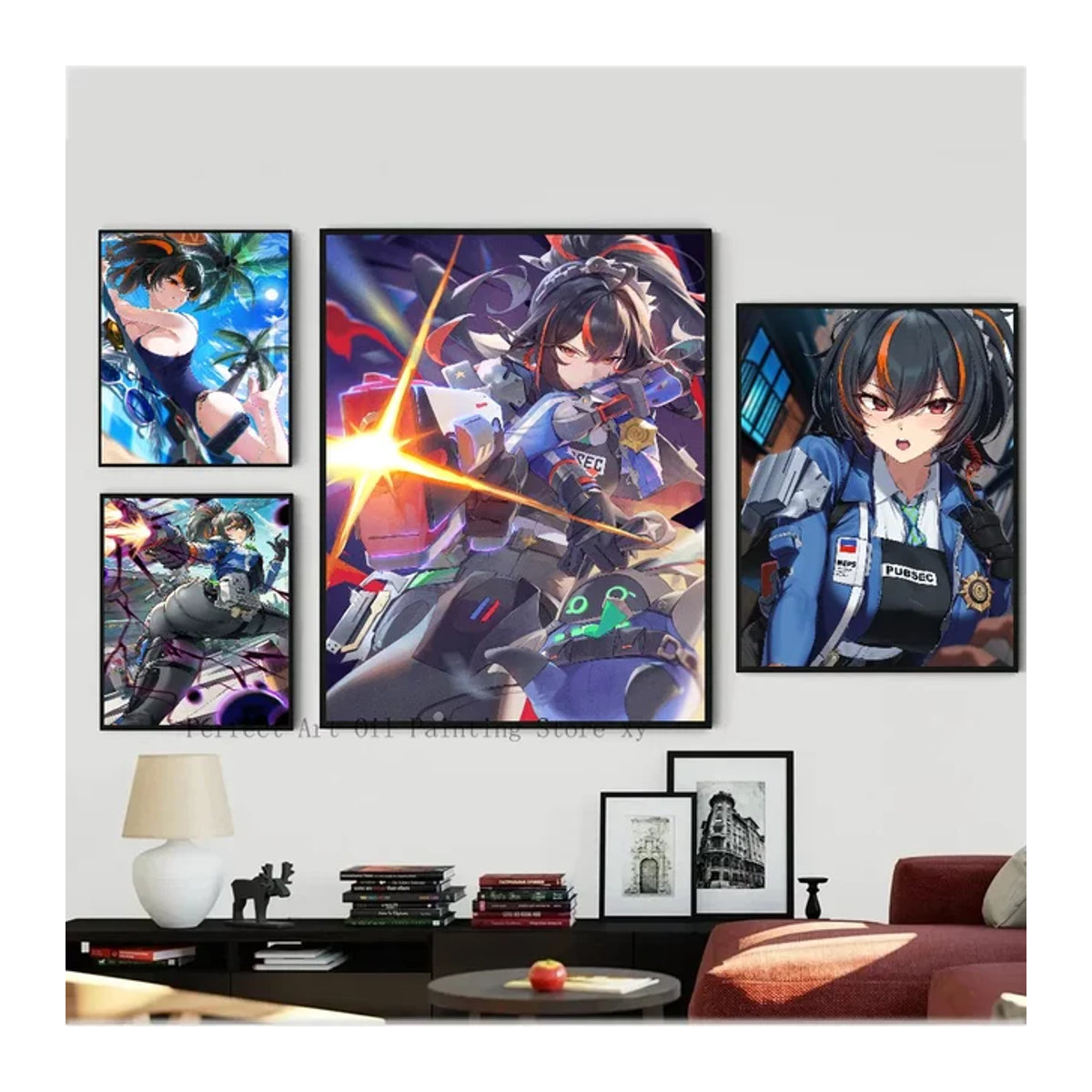 Zhu Yuan Zenless Zone Zero Spiel Poster als mehrfarbiger Papierdruck für deine Wandgestaltung - Bild 1