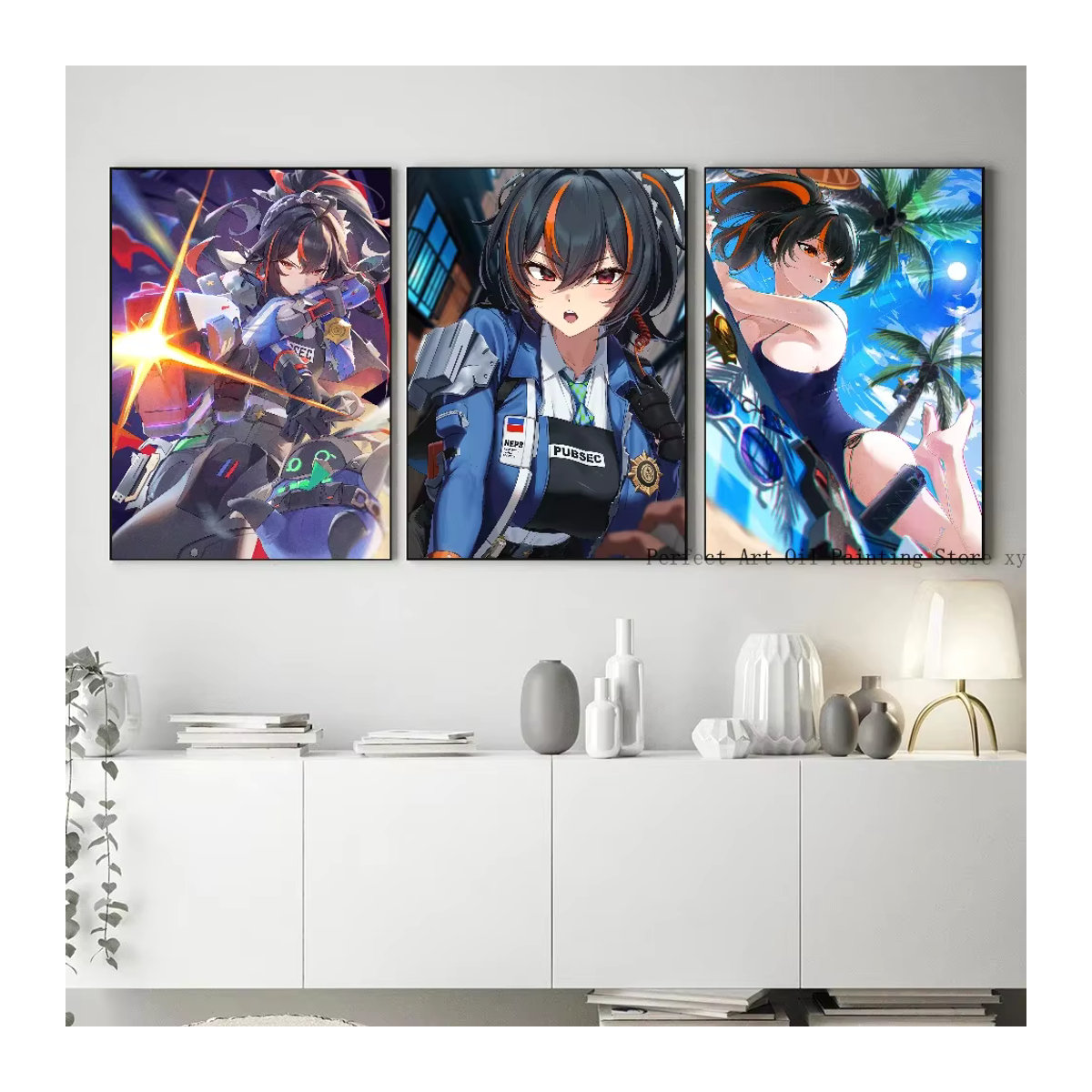 Zhu Yuan Zenless Zone Zero Spiel Poster als mehrfarbiger Papierdruck für deine Wandgestaltung - Bild 4