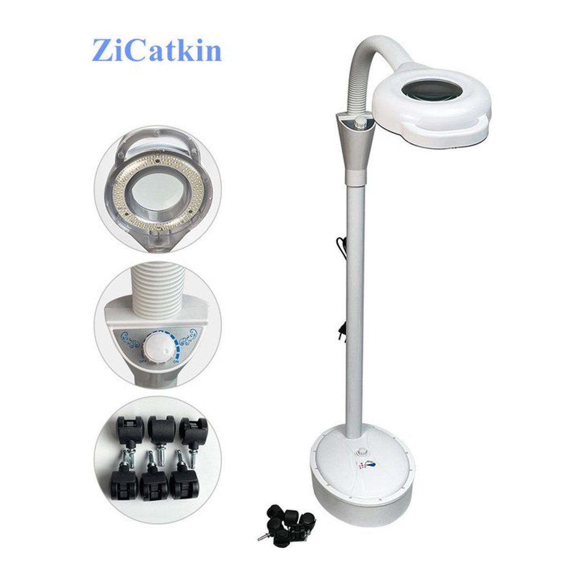 Zicatkin LED Beauty Lampe mit 8x Lupe für Make-up, Tattoo und Maniküre in modernem Design - Bild 1