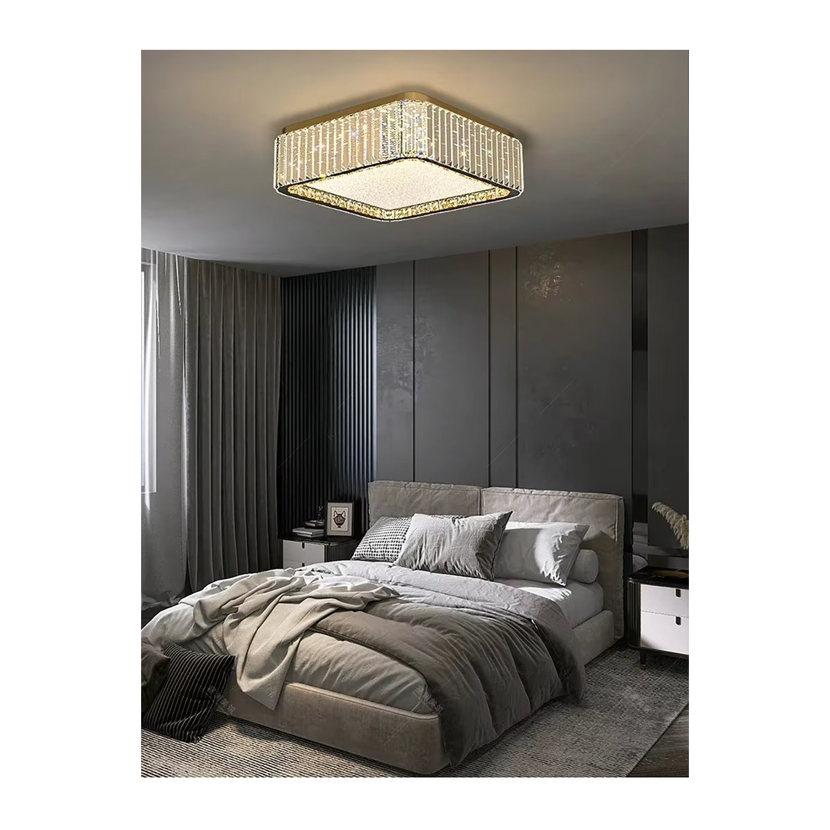 ZIMULONG Modern Kronleuchter Baby's Breath Kristall Deckenleuchte für Wohnzimmer Schlafzimmer und Esszimmer - Bild 3