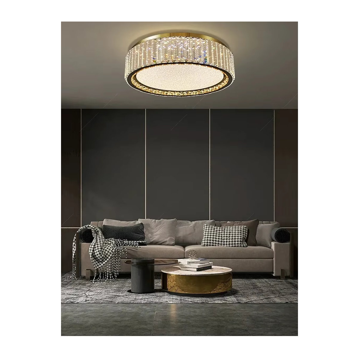 ZIMULONG Modern Kronleuchter Baby's Breath Kristall Deckenleuchte für Wohnzimmer Schlafzimmer und Esszimmer - Bild 4