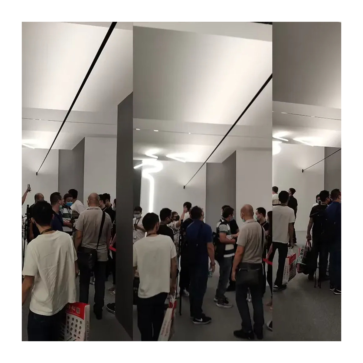 ZIMULONG Skyline Lineare LED Wandleuchte aus Stahl in Schwarz oder Weiß für minimalistische Dekoration - Bild 3