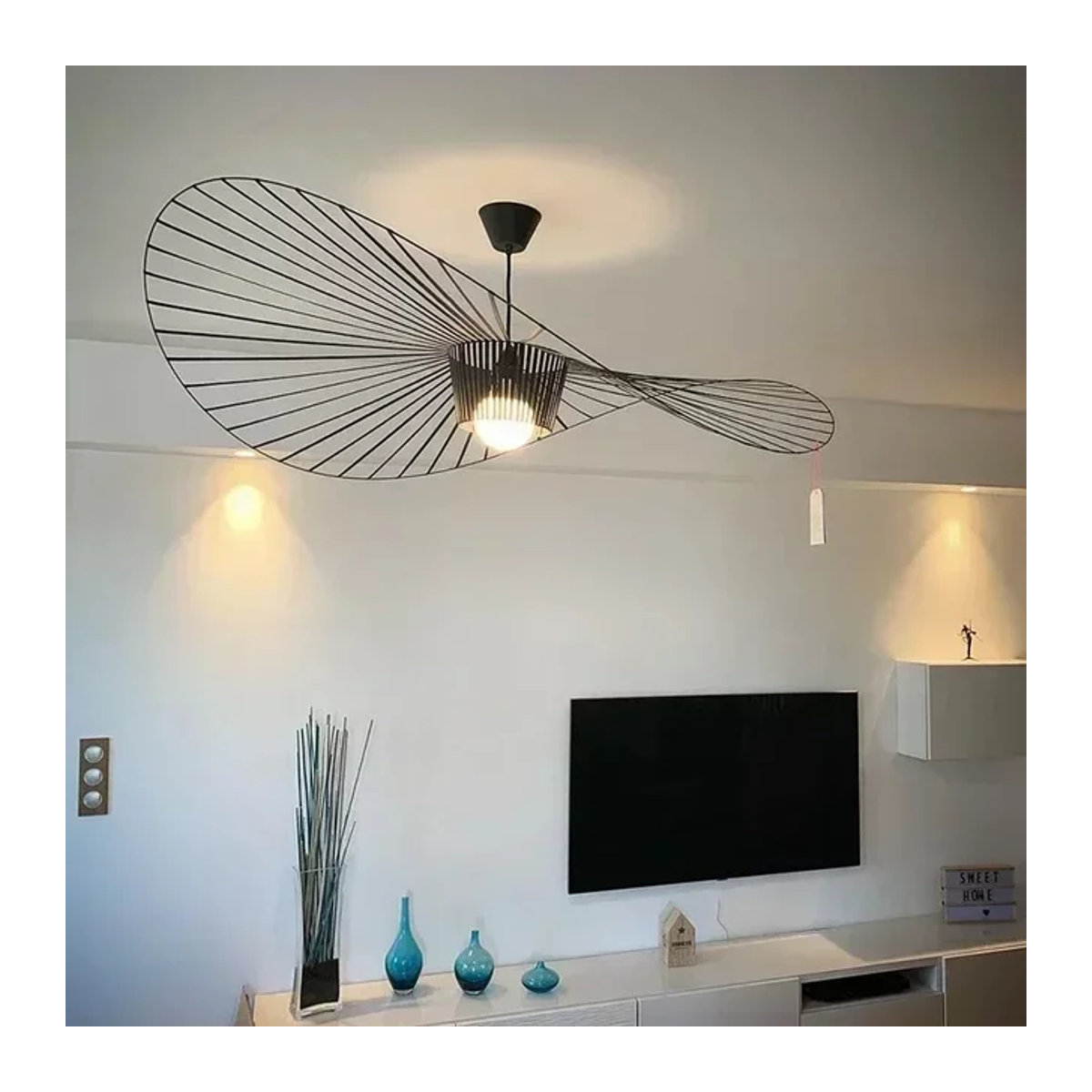 Zimulong Vertigo LED Kronleuchter im modernen Industrial Design aus Metall, Schwarz - Bild 1