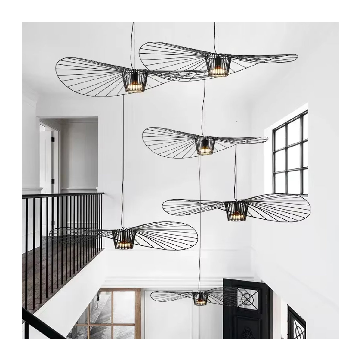 Zimulong Vertigo LED Kronleuchter im modernen Industrial Design aus Metall, Schwarz - Bild 2
