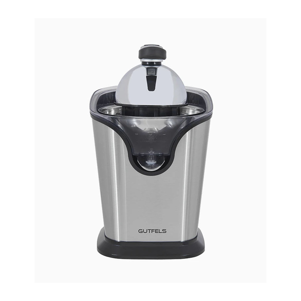 Zitruspresse Gutfels Juice 3020 aus Edelstahl mit 100 W Leistung, 2 Aufsätzen, Tropfstopp-Funktion und Füllstandanzeige, B: 18 cm, T: 26 cm, H: 28 cm - Bild 1