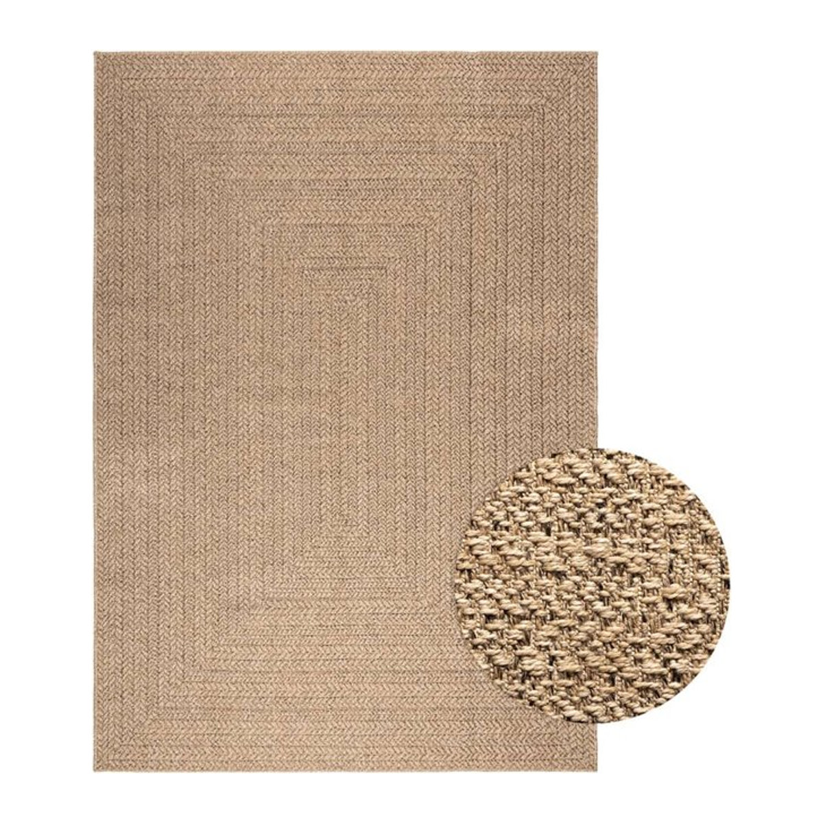 ZIZUR Teppich in Jute-Optik Beige, Rechteckig, B x T: 160 x 230 cm - Bild 1