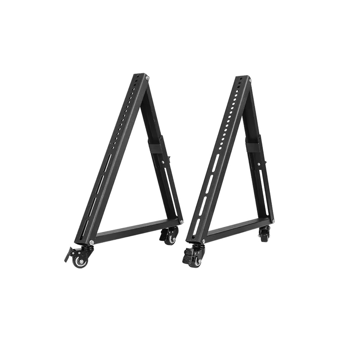 ZJMZYM Mobiler TV-Ständer mit Rollen für 32–55 Zoll LED und LCD Fernseher, Schwarz, Metall, Minimalistisches Design - Bild 2