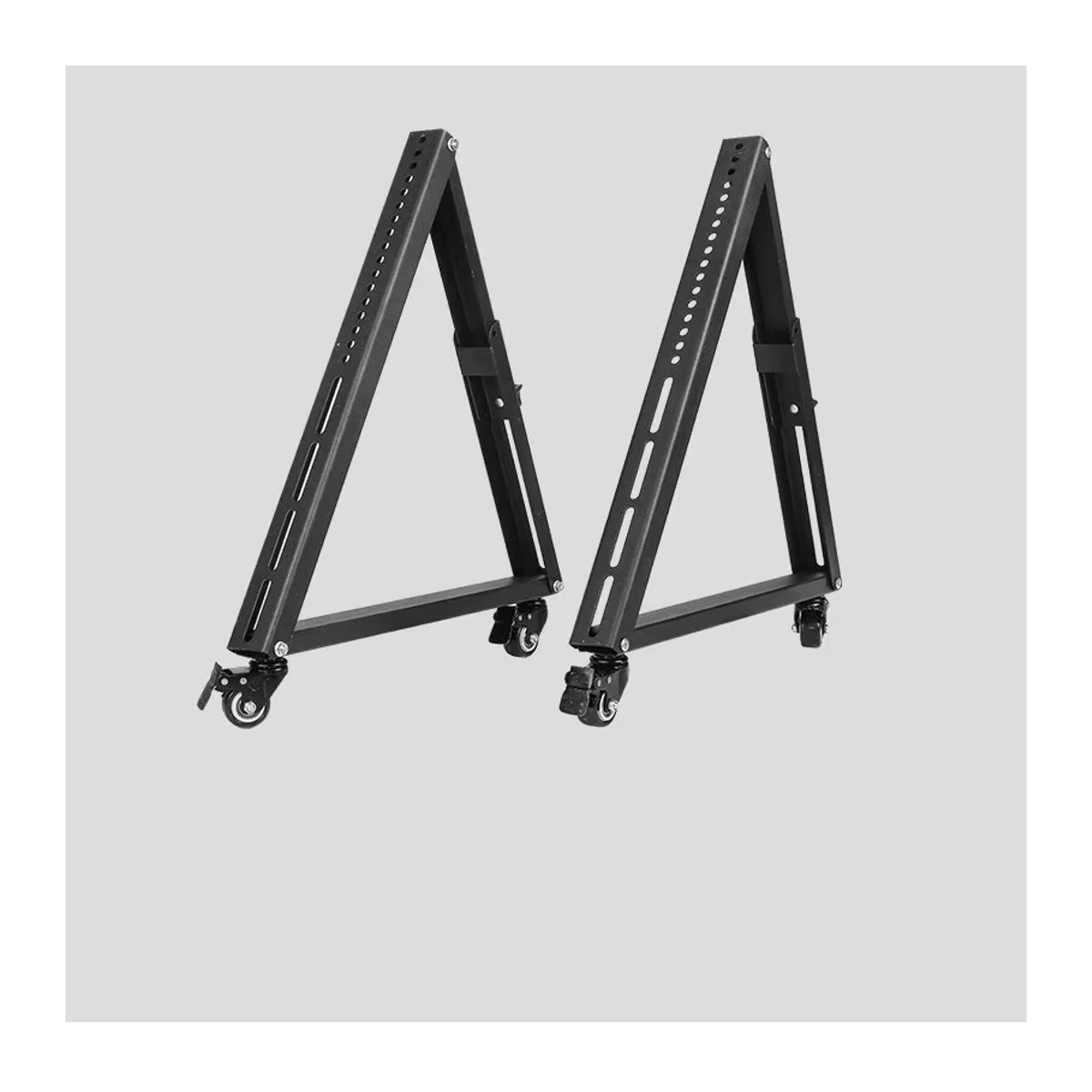 ZJMZYM Mobiler TV-Ständer mit Rollen für 32–55 Zoll LED und LCD Fernseher, Schwarz, Metall, Minimalistisches Design - Bild 3