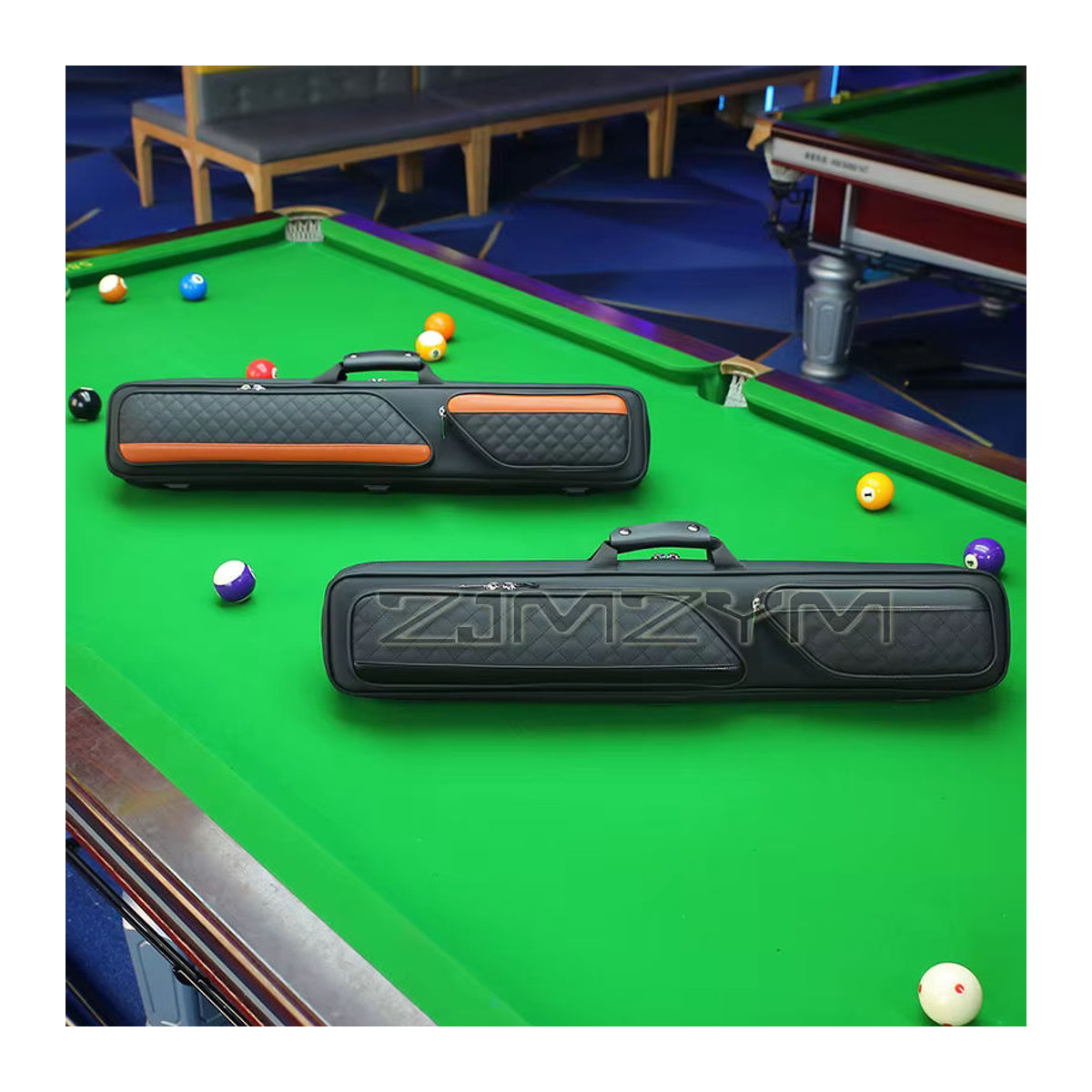 ZJMZYM Snooker Pool Queue Tasche für 1/2 Billardstäbe, Staubdichte Schutztasche in Schwarz - Bild 4