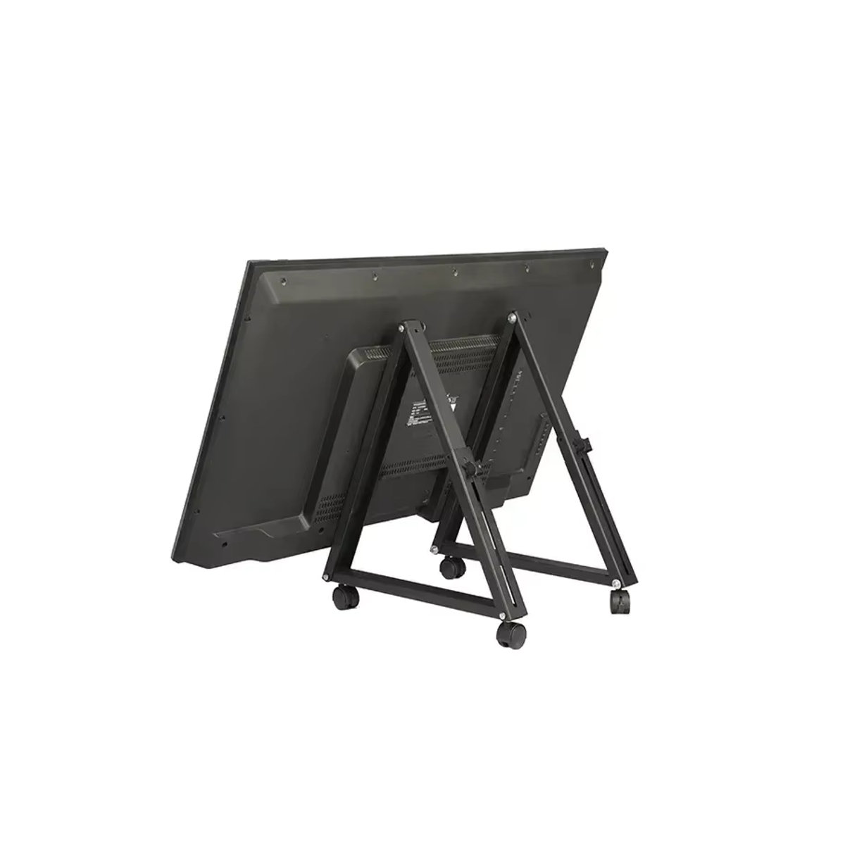 ZJMZYM TV-Ständer für 32-65 Zoll Flachbildfernseher in Schwarz aus Metall mit beweglichem Stativ und minimalistischem Design - Bild 3