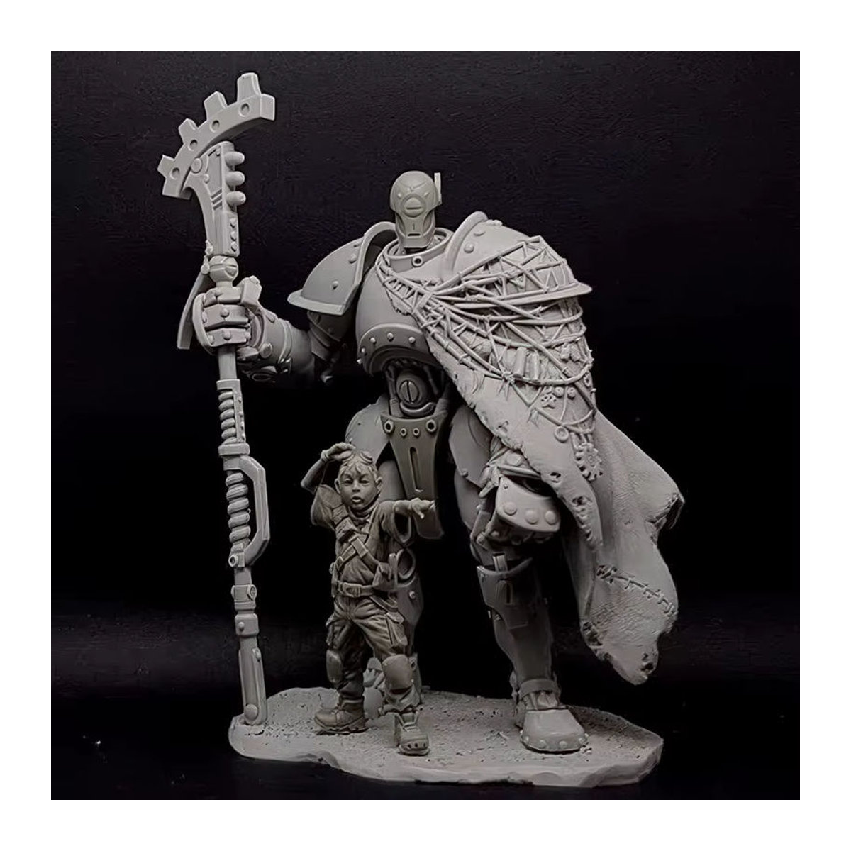 ZKBOZK Guardian Fantasy Harzmodellfigur in Gelb, unmontierter und unbemalter Bausatz aus Kunstharz - Bild 2