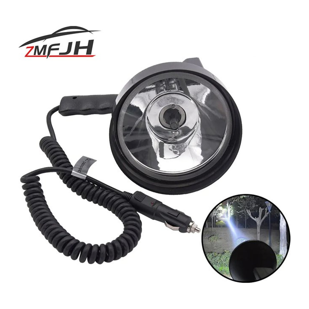 ZMFJH Xenon Suchscheinwerfer 5 Zoll 35 W Wasserdicht 12 V Tragbare Handheld-Laterne für Jagd und Angeln - Bild 1