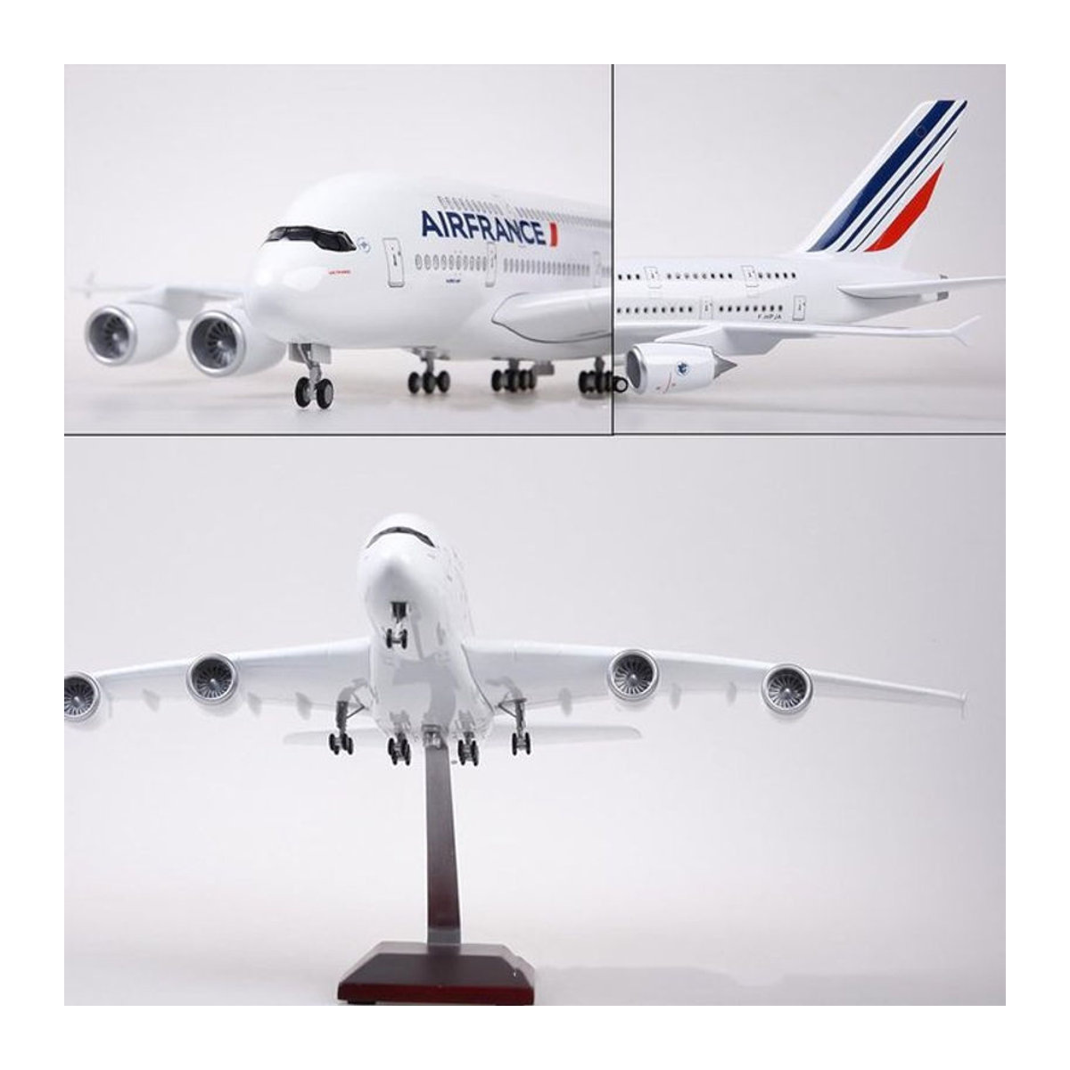 ZOCO Air France A380 Flugzeugmodell im Maßstab 1:160 in Weiß als Sammlerstück und Ausstellungsmodell - Bild 1