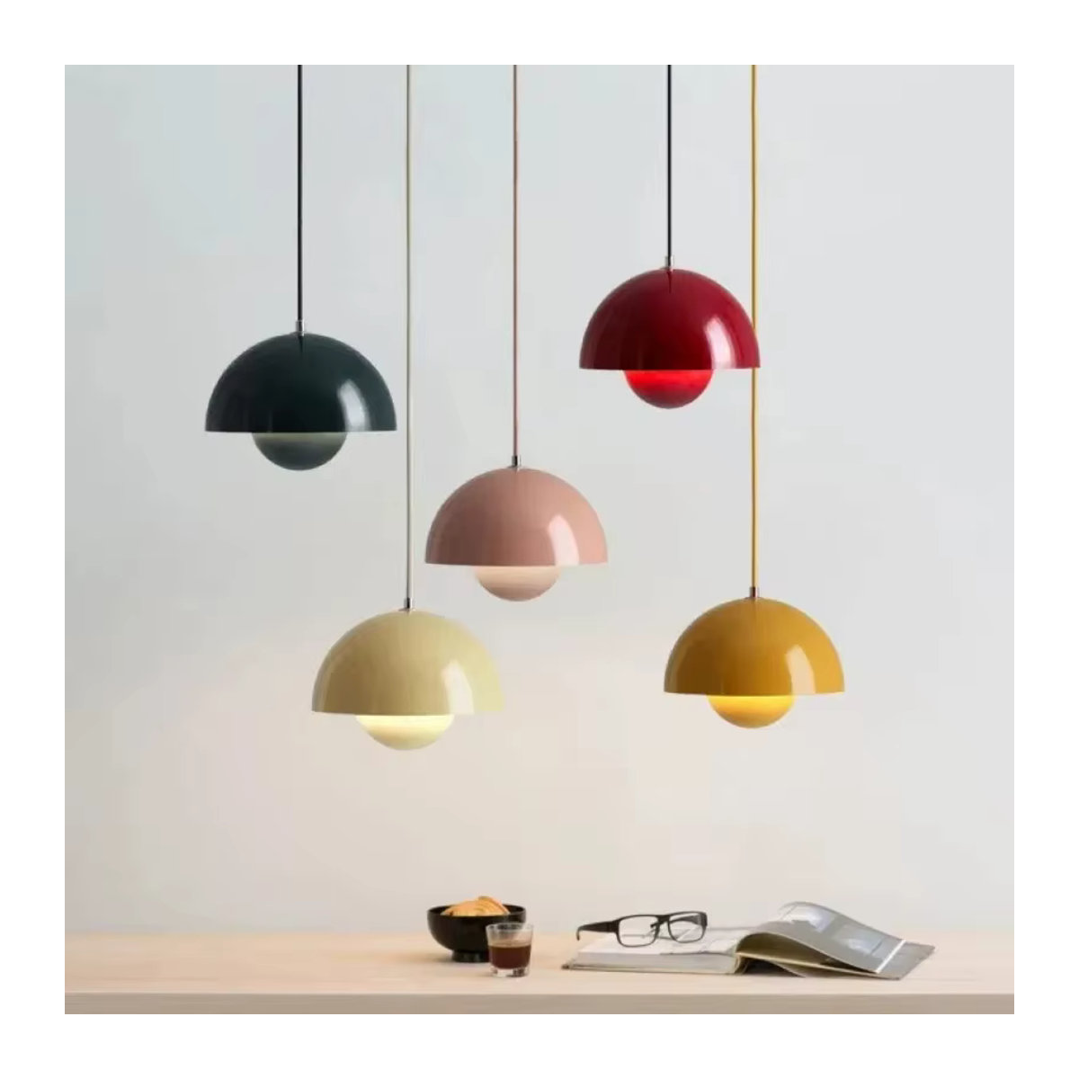 ZODOLAMP Moderner Kronleuchter im europäischen Stil als Knospenlampe in Bunt für Schlafzimmer, Wohnzimmer und Esszimmer - Bild 1