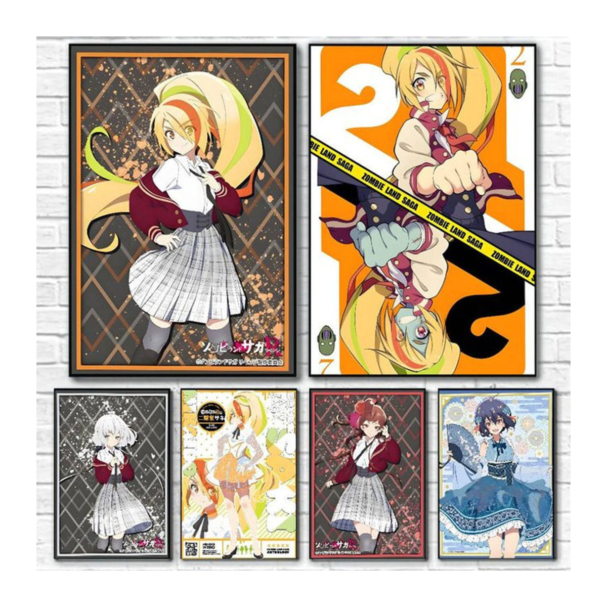 Zombieland Saga Leinwandposter mit Cartoon-Motiv, mehrfarbiges Porträt für deine Wanddekoration - Bild 1