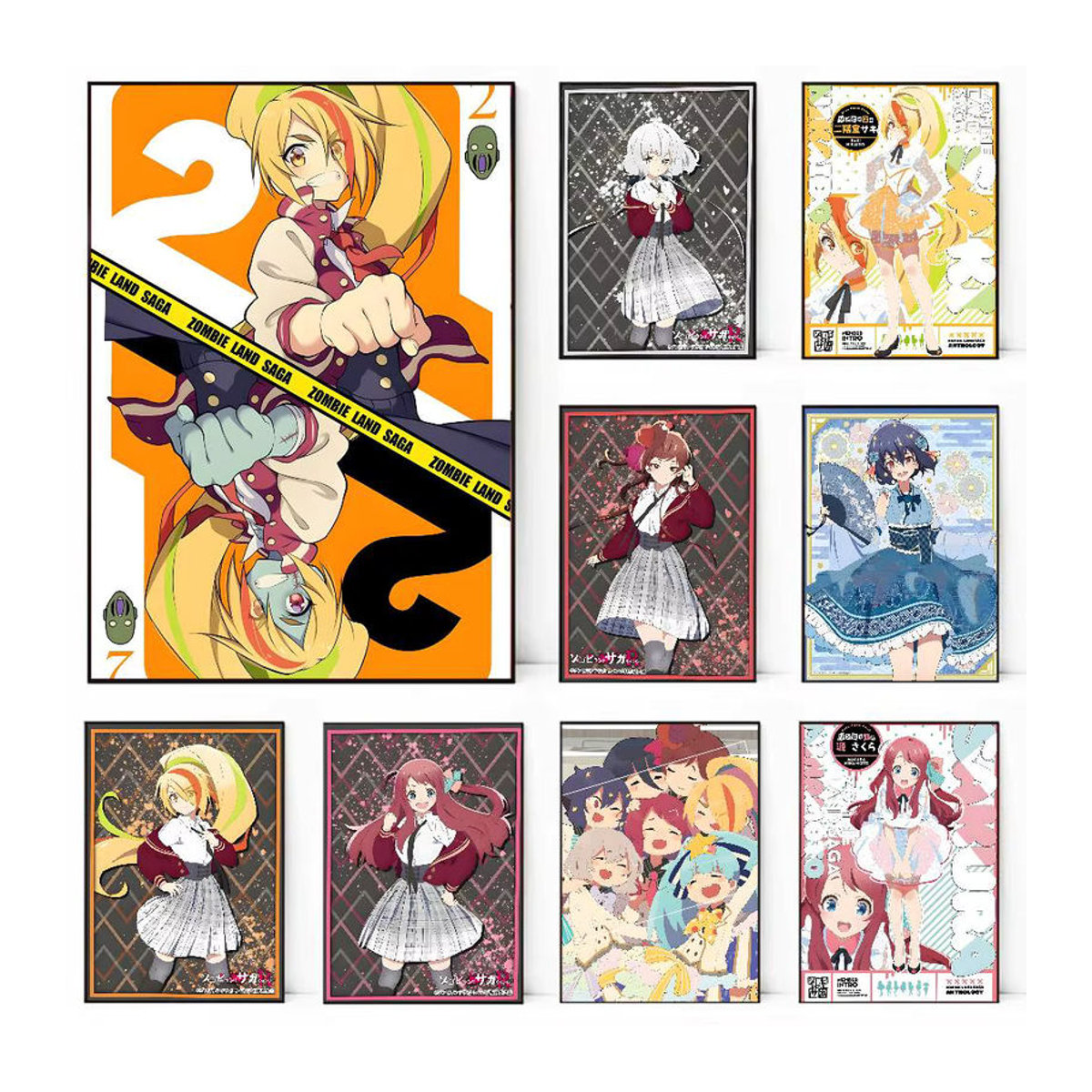 Zombieland Saga Leinwandposter mit Cartoon-Motiv, mehrfarbiges Porträt für deine Wanddekoration - Bild 2