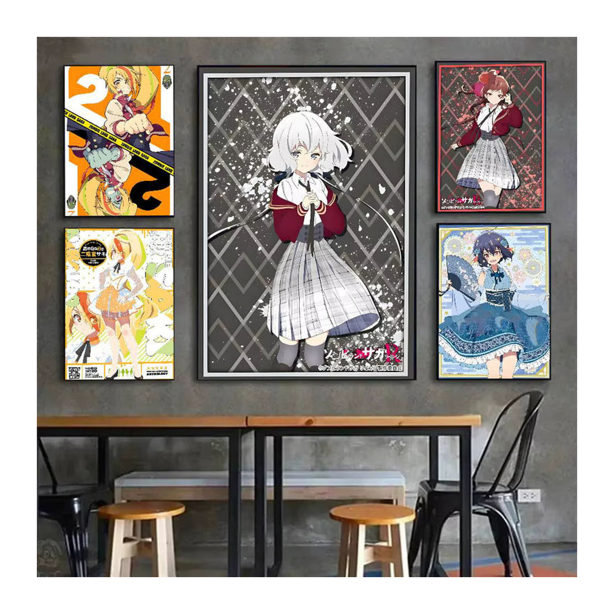 Zombieland Saga Leinwandposter mit Cartoon-Motiv, mehrfarbiges Porträt für deine Wanddekoration - Bild 4