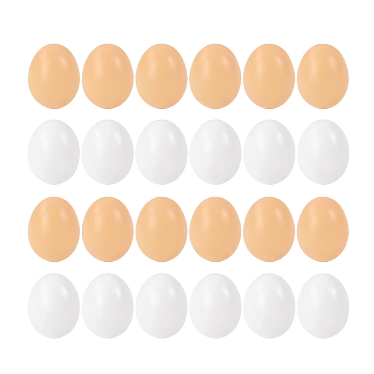 ZQCXLD 10er Set Simulation Kunststoff Eier in Mehrfarbig für Ostern Dekoration und DIY Bauernhof Nest Zubehör - Bild 4