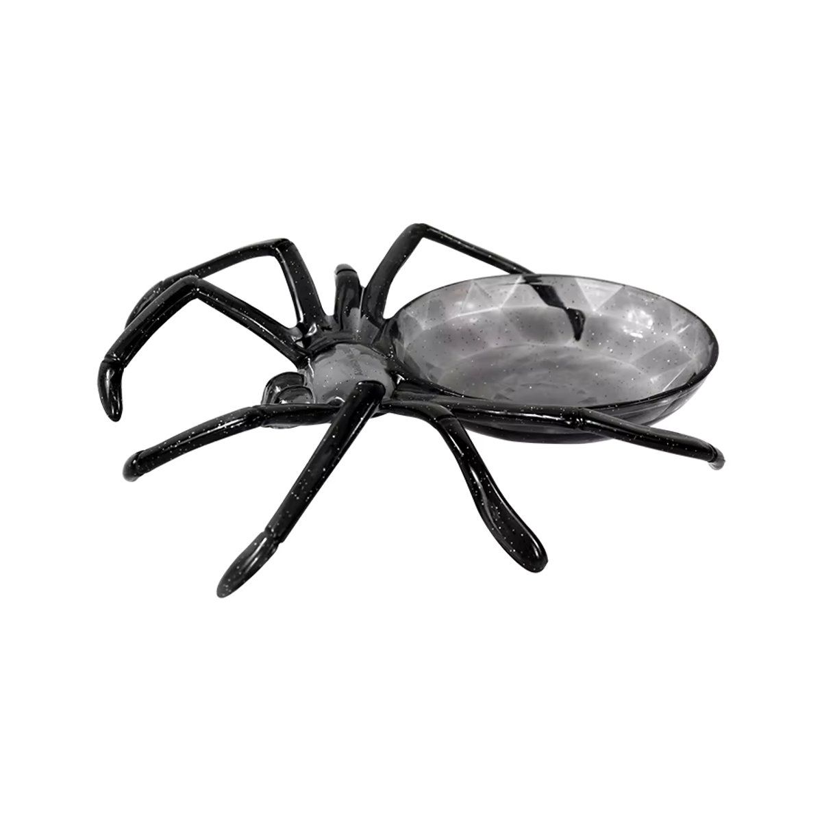 ZQCXLD Halloween Spinnenform Schüssel aus Kunstharz in Schwarz für Obst, Süßigkeiten oder Tischdekoration - Bild 2