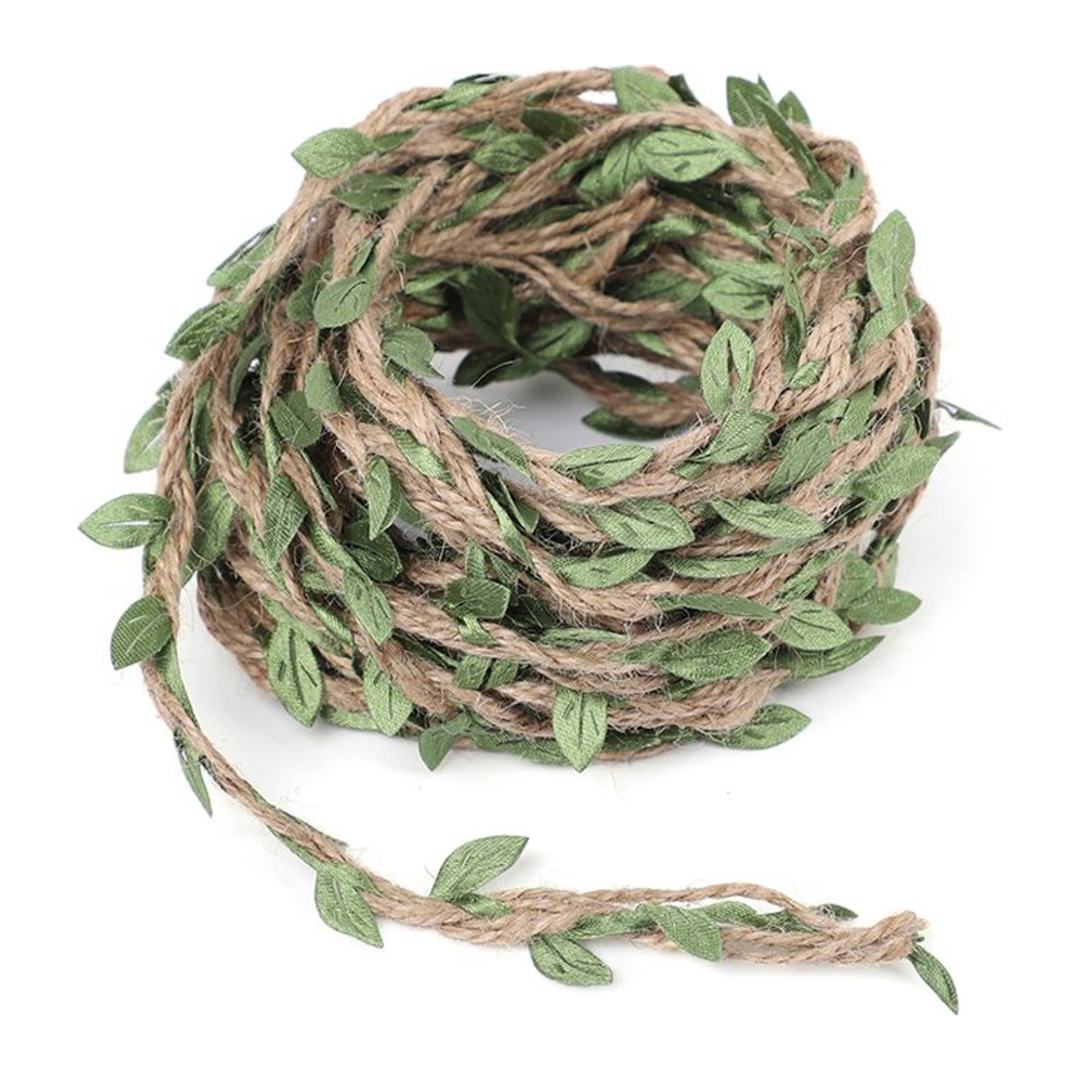 ZQCXLD Künstliche Reben Girlande aus Jute und Rattan in Grün für Hochzeiten und Party-Dekoration - Bild 1