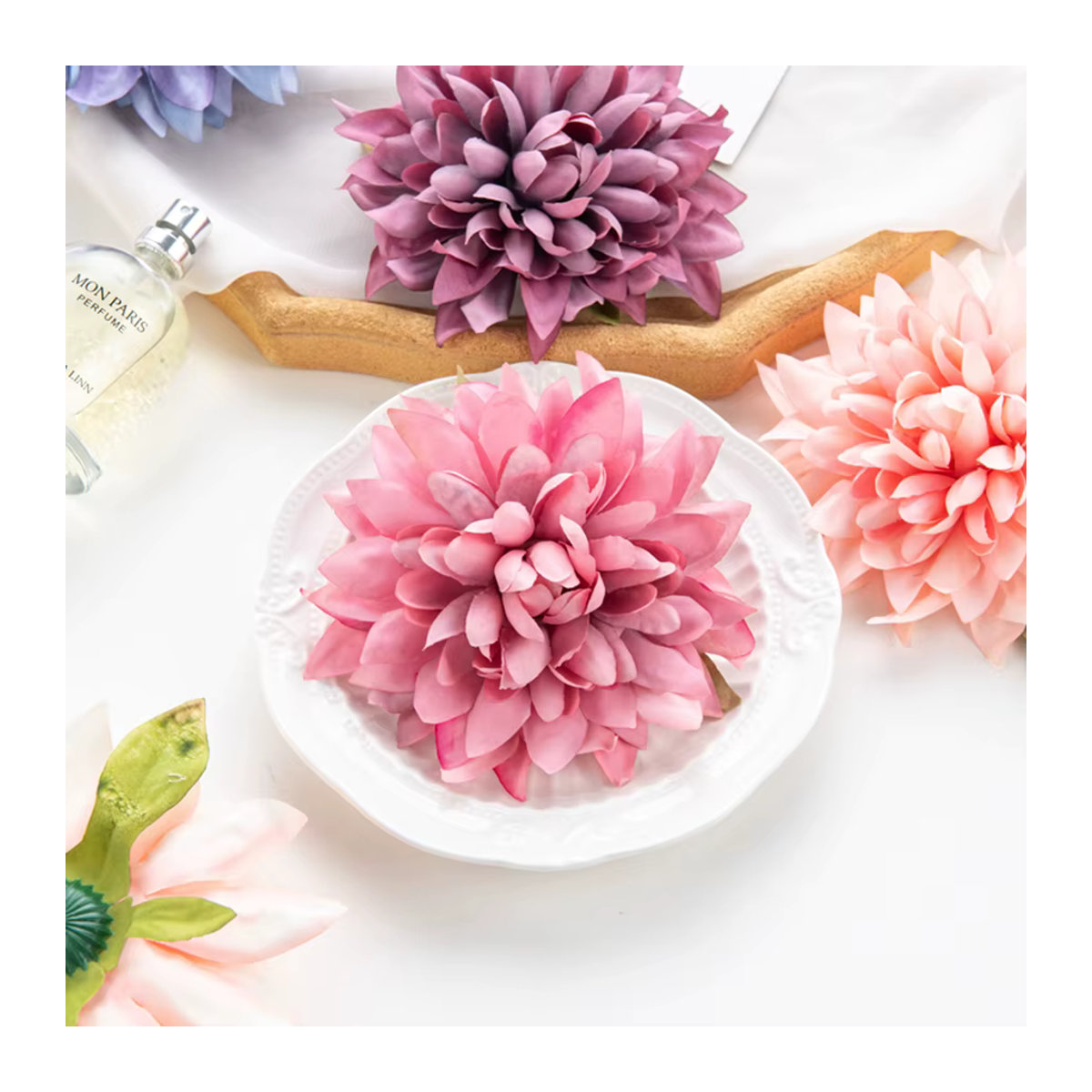 ZQCY Künstliche Gerbera Blumen aus Seide in Mehrfarbig für Hochzeit und Raumdekoration - Bild 4