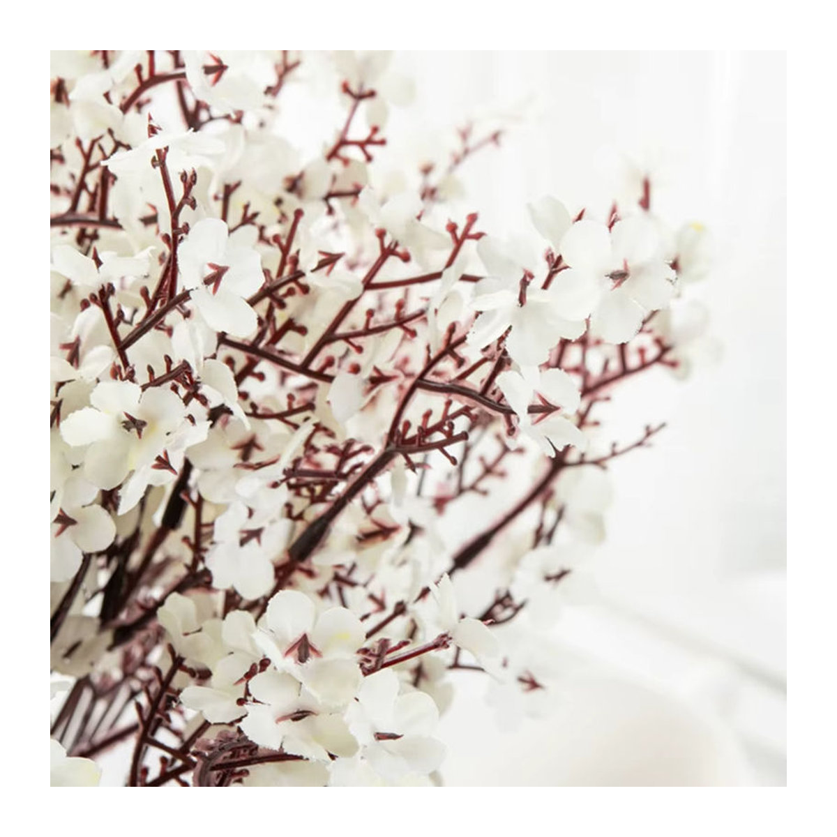 ZQCY Künstliche Gypsophila Blumen aus Seide in Rot und Weiß für Hochzeit und Dekoration - Bild 2