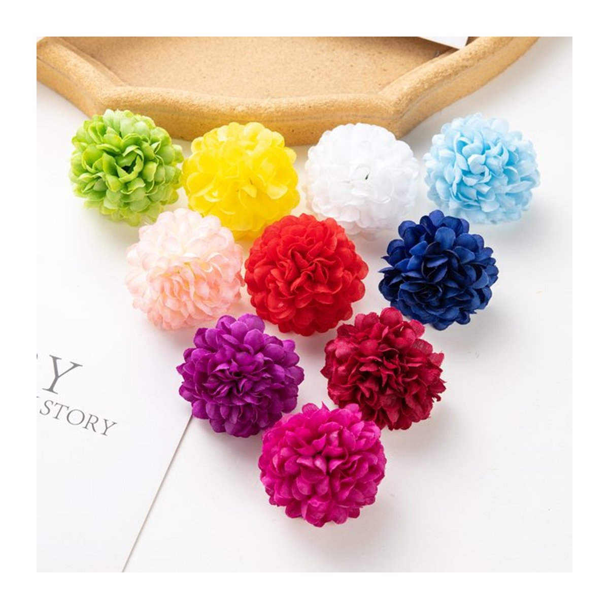 ZQCY Künstliche Hortensie aus Seide, Mehrfarbig, Florale Dekoration für Hochzeit, Garten und Raumdekoration - Bild 1