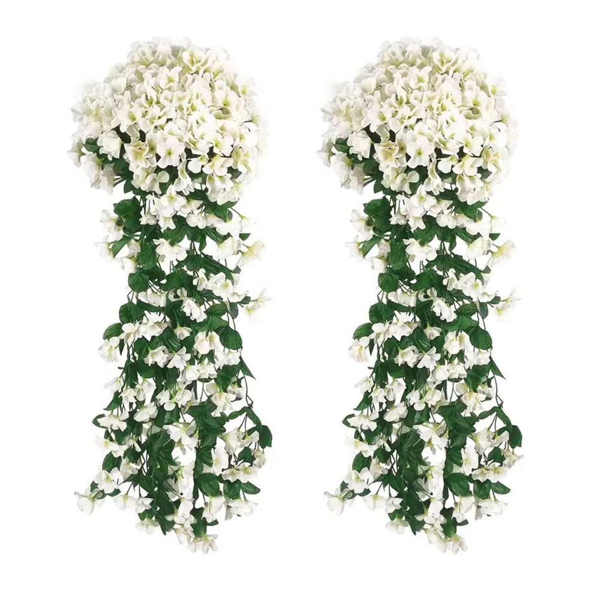 ZQCY Künstliche Rosenrebe in Weiß zur Wanddekoration für Hochzeit und Weihnachten - Bild 7