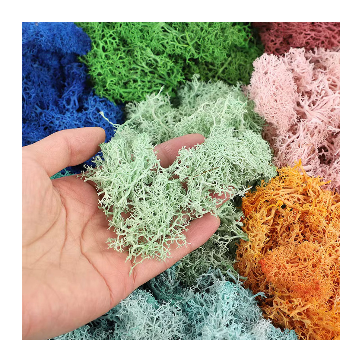 ZQNYCY Künstliches Moosgras in Grün für DIY Handwerk und Mini Landschaft Dekoration - Bild 2