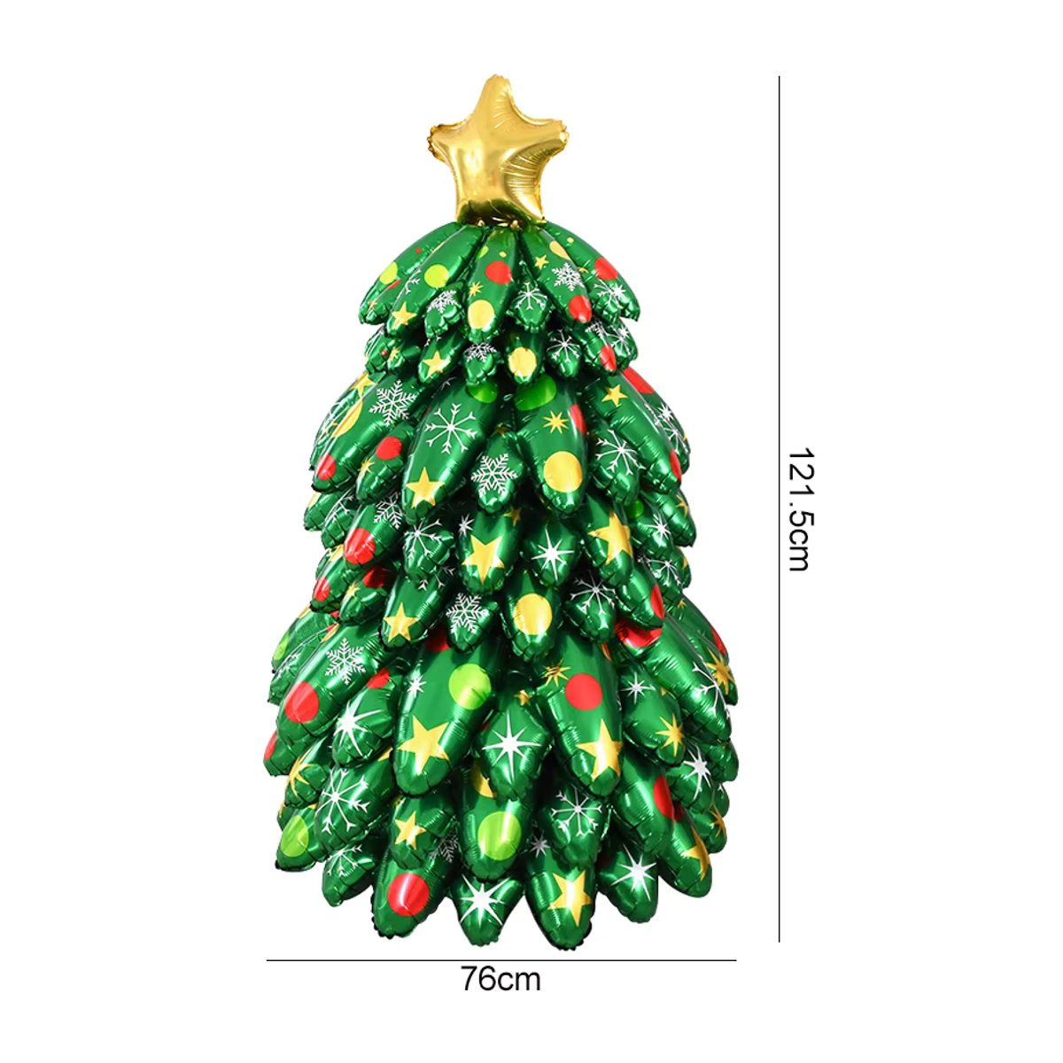 ZQNYCY Set Weihnachtsbaum Luftballons aus Folie in Grün für deine DIY Weihnachtsdekoration - Bild 5