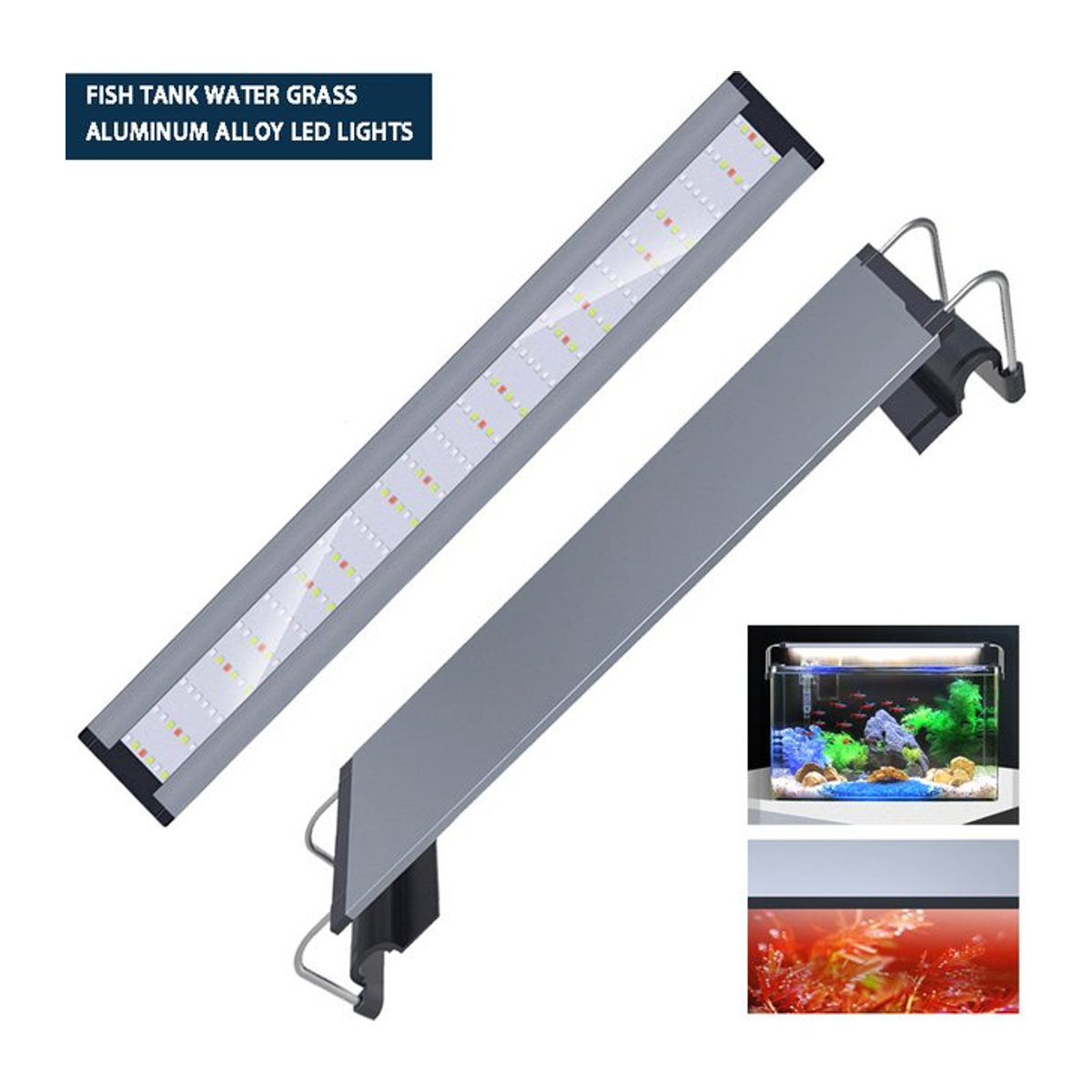 ZRDR Aquarium LED Licht aus Aluminiumlegierung für Wasserpflanzen in minimalistischem Design - Bild 1