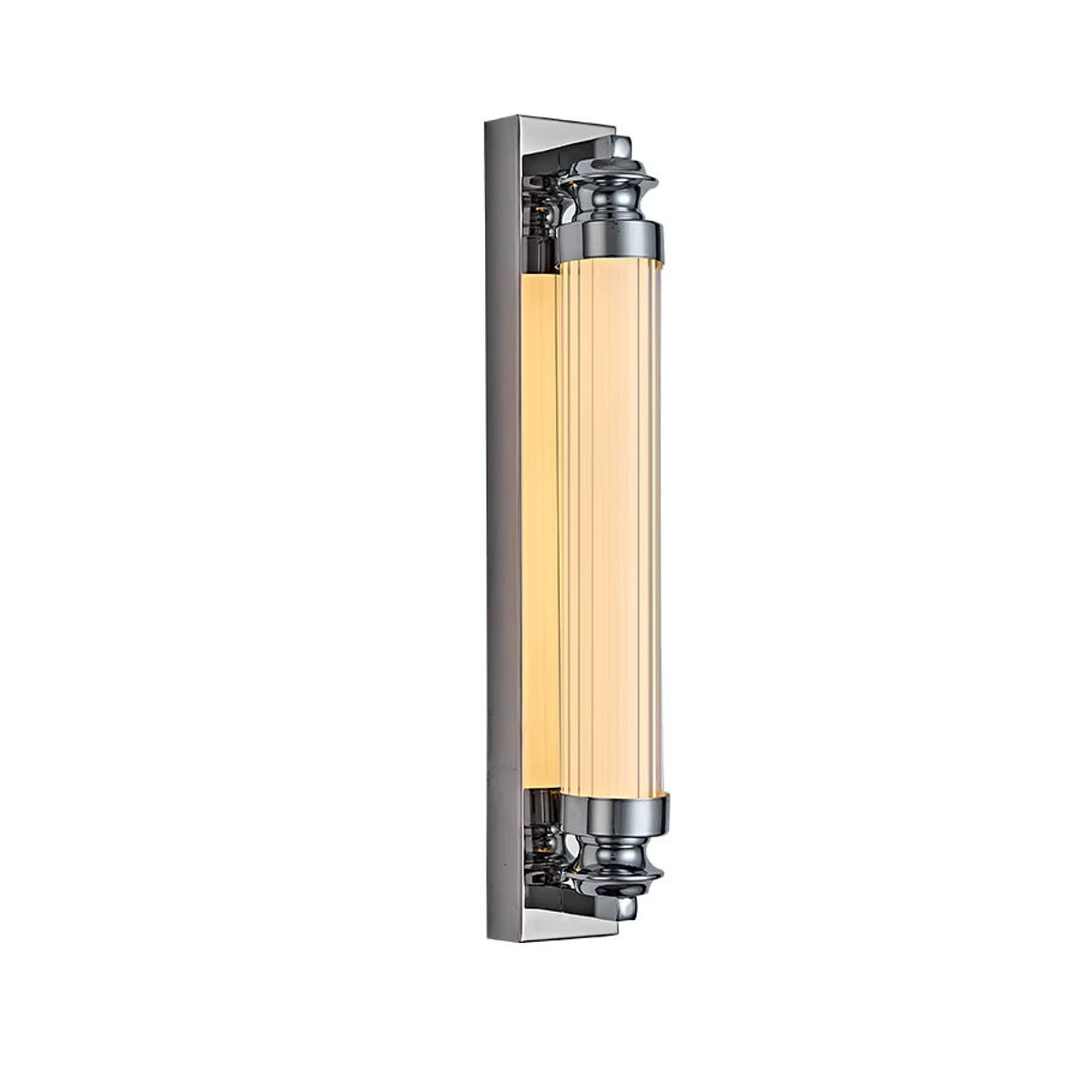 ZSHLZC LED-Wandleuchte aus Metall in Silber und Schwarz, minimalistisches und modernes Design für Badezimmer und Flur - Bild 2