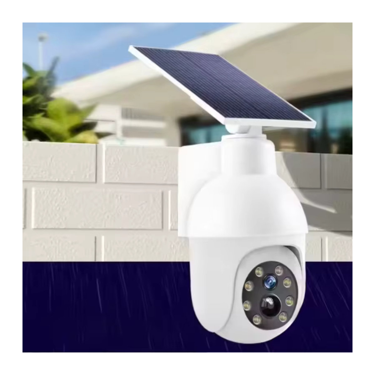 ZSPQGD LED-Solar-Wandleuchte in Weiß mit Bewegungssensor und IP65 Schutz für Garten und Außenbereich - Bild 2
