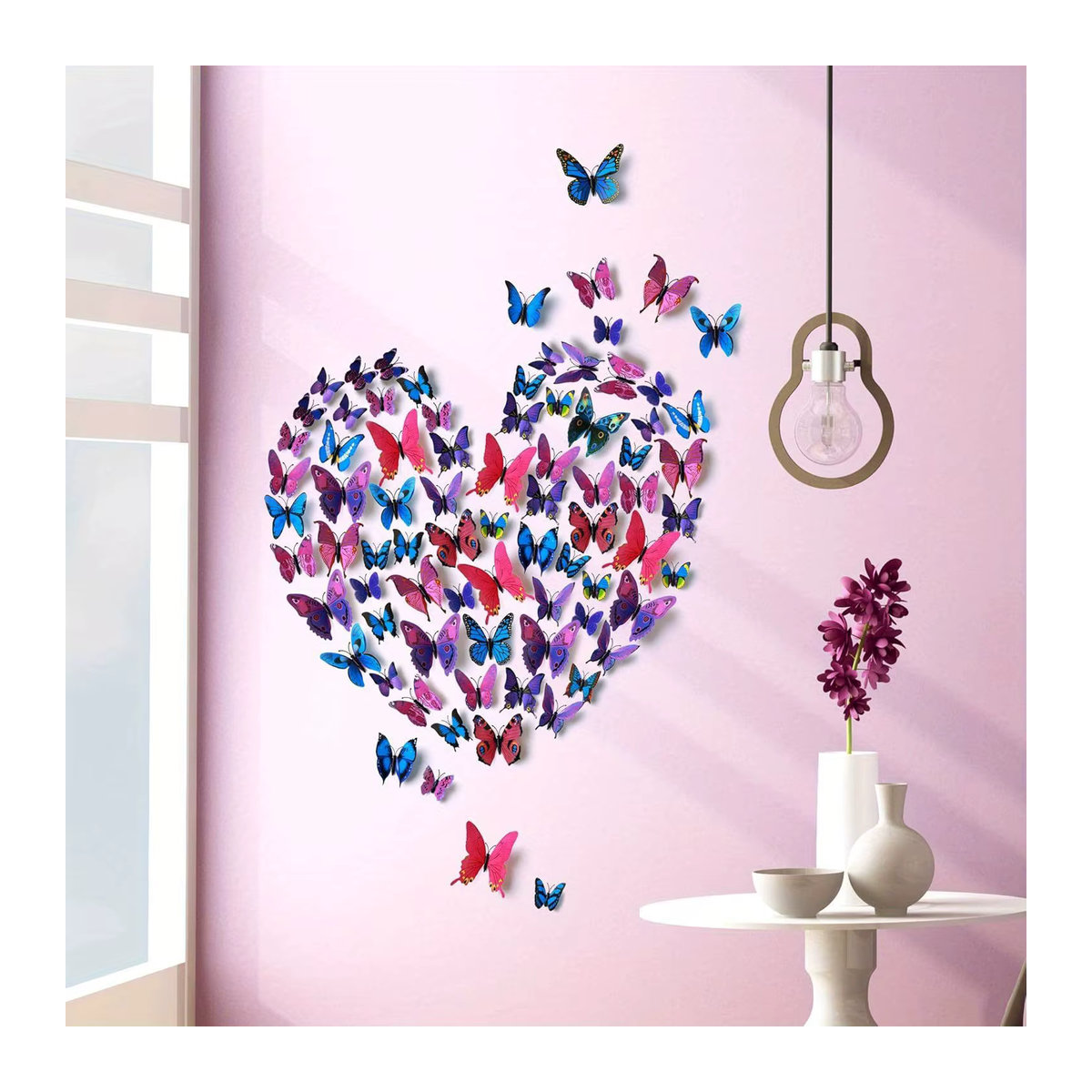 ZSY Mini Schmetterling Magnetische Kühlschrank Aufkleber, 12er Paket, Mehrfarbig, Kunststoff - Bild 3