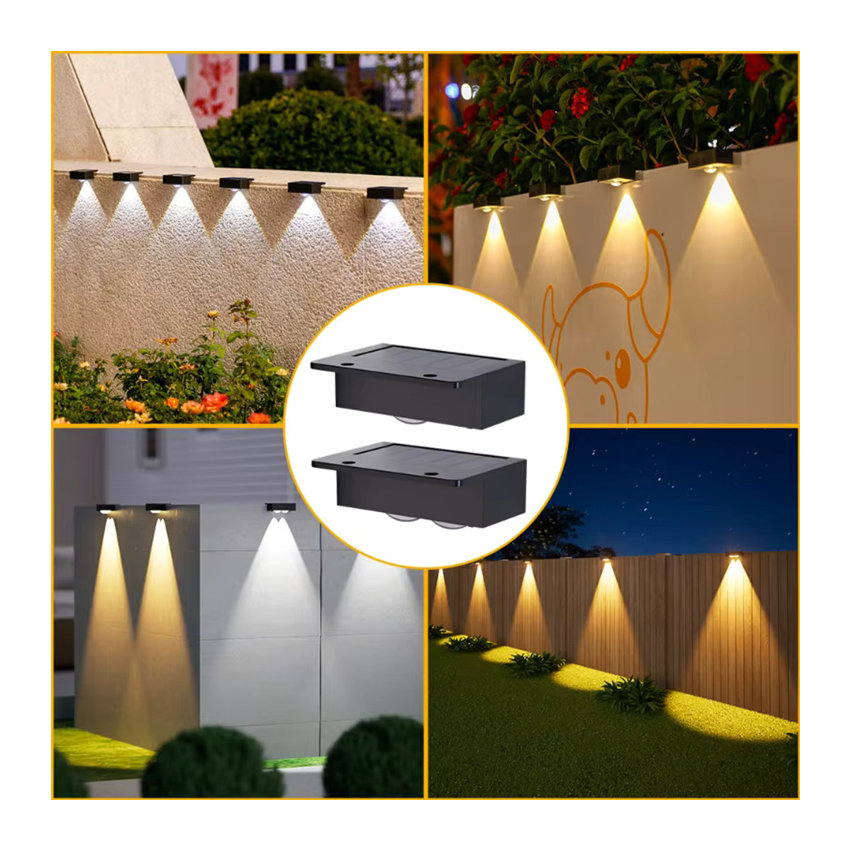 ZTree LED Solar Wegeleuchte Schwarz Minimalistisch für Garten und Terrasse im 3er Pack - Bild 2